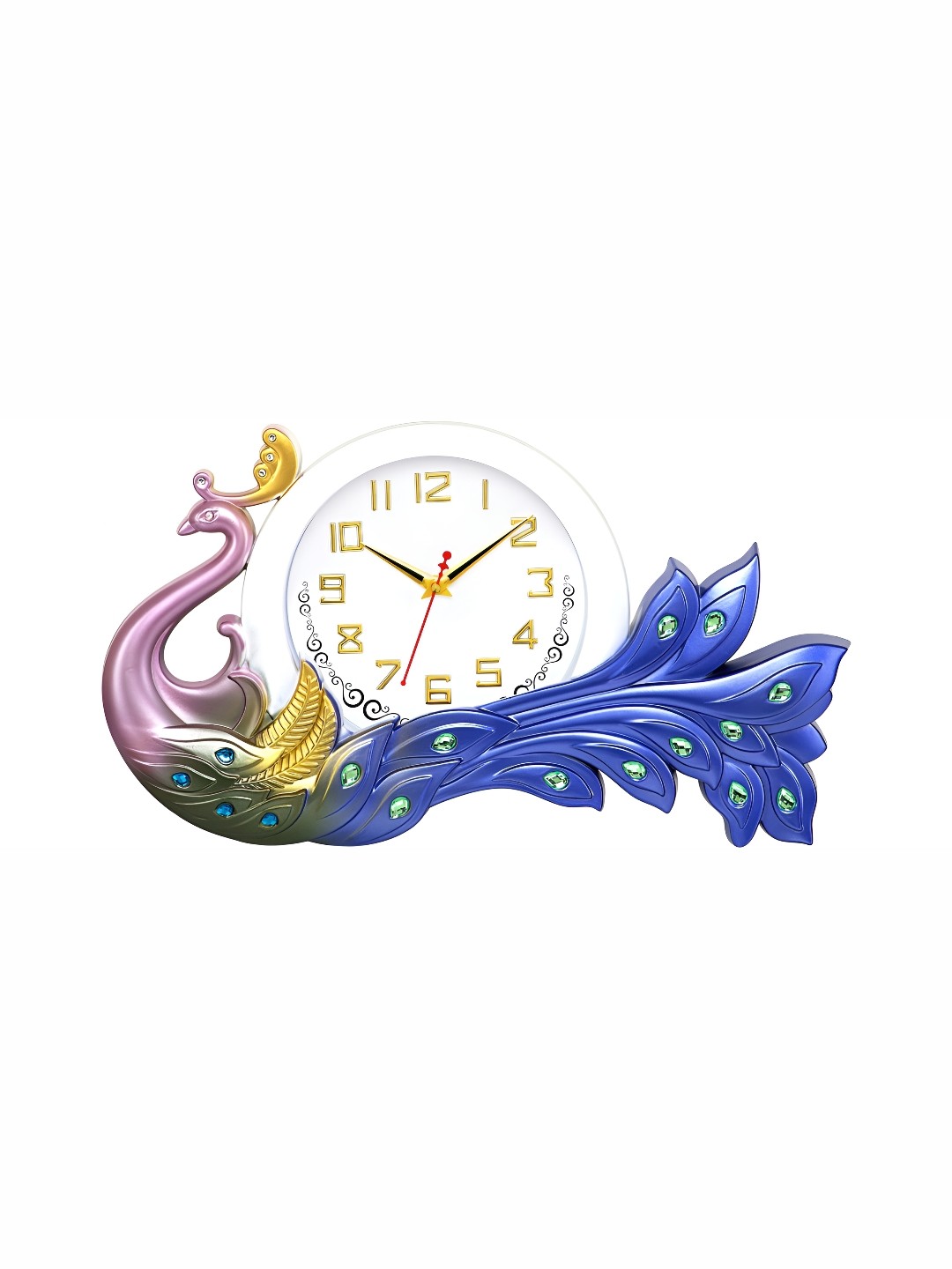 

Attractionz Blue & White Textured Round Shaped Contemporary Wall Clock