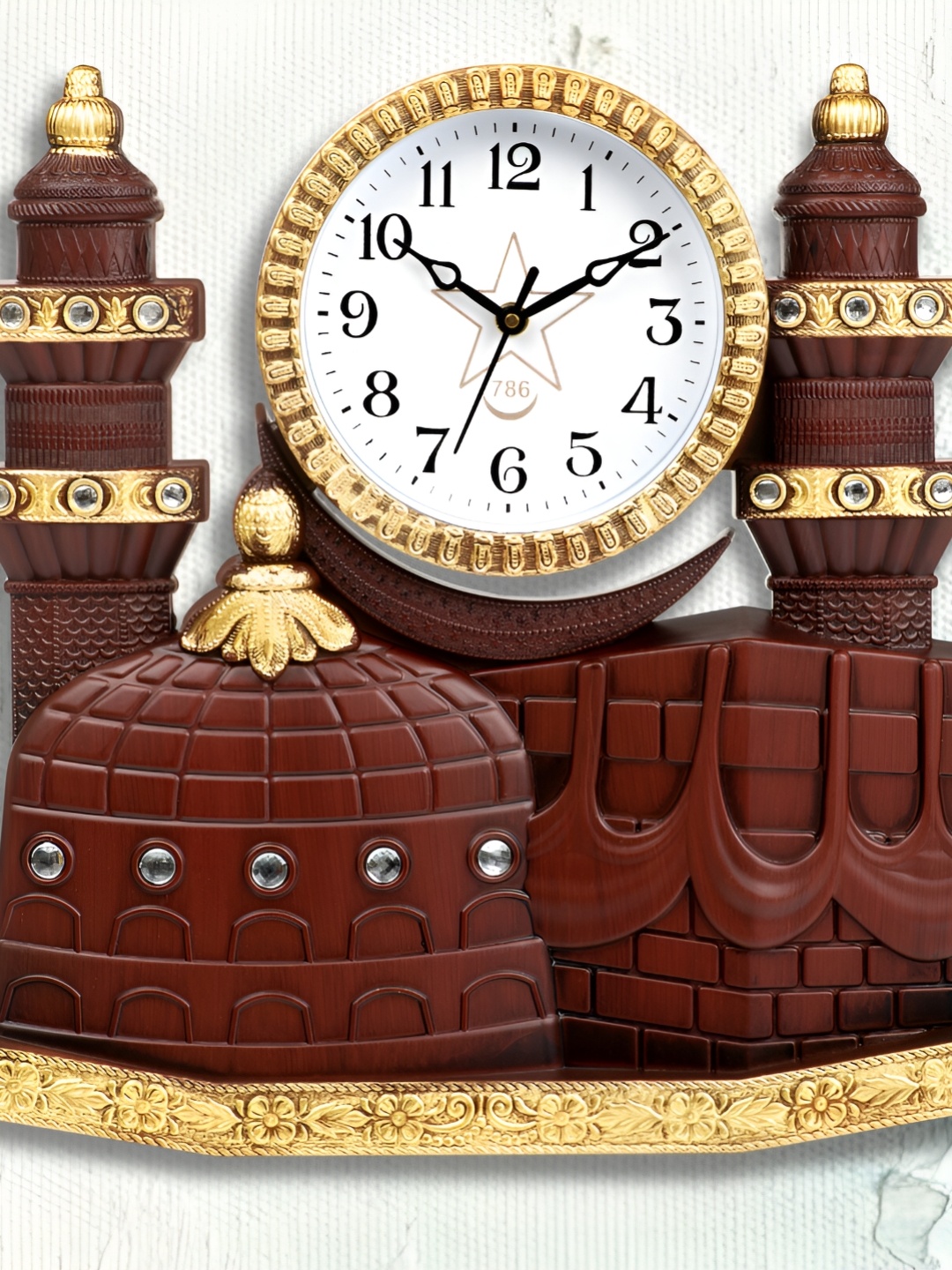 

Attractionz Brown & White Round Shaped Contemporary Analogue Wall Clock