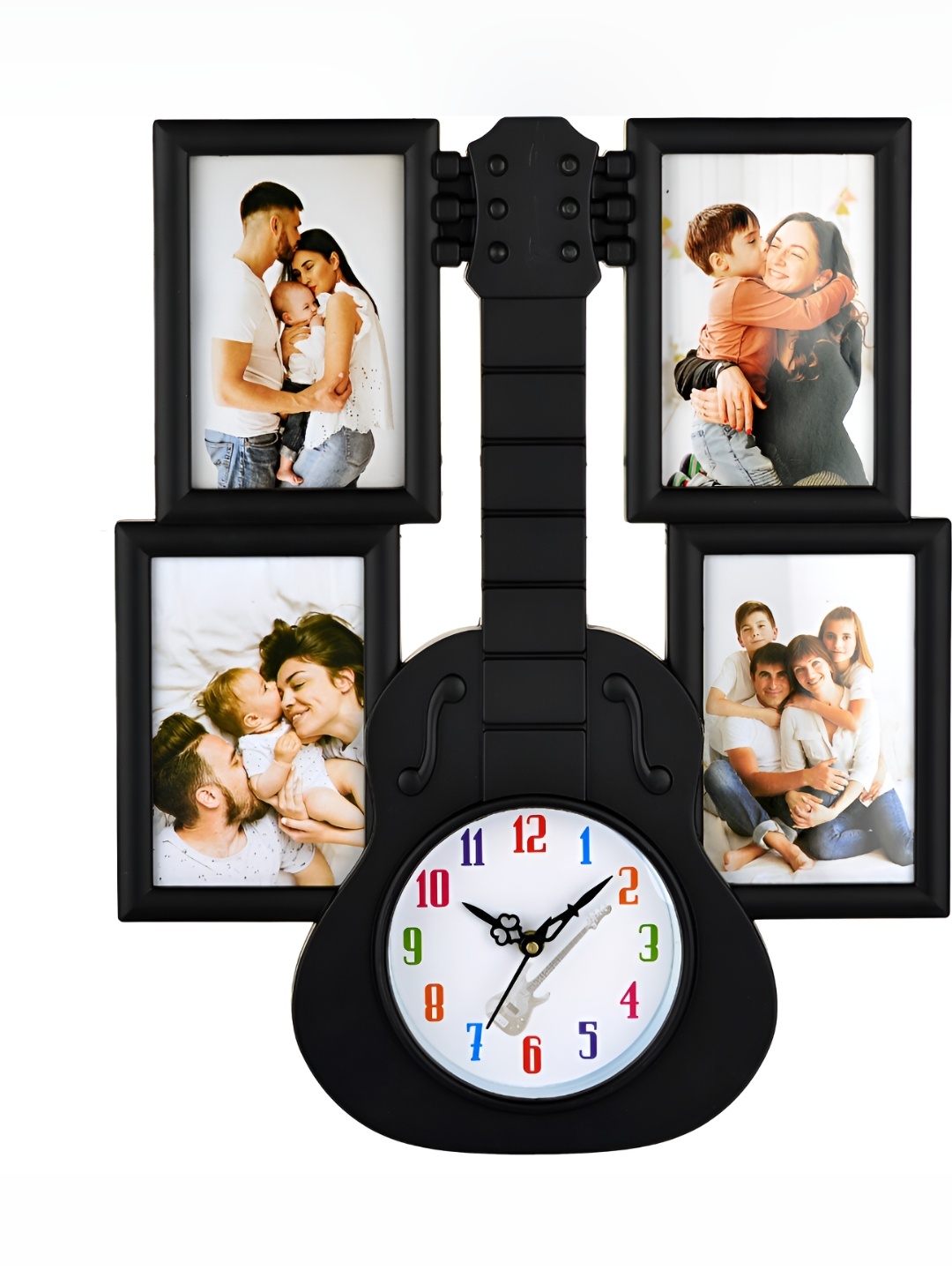

Attractionz Black & White Textured Contemporary Round Shaped Wall Clock