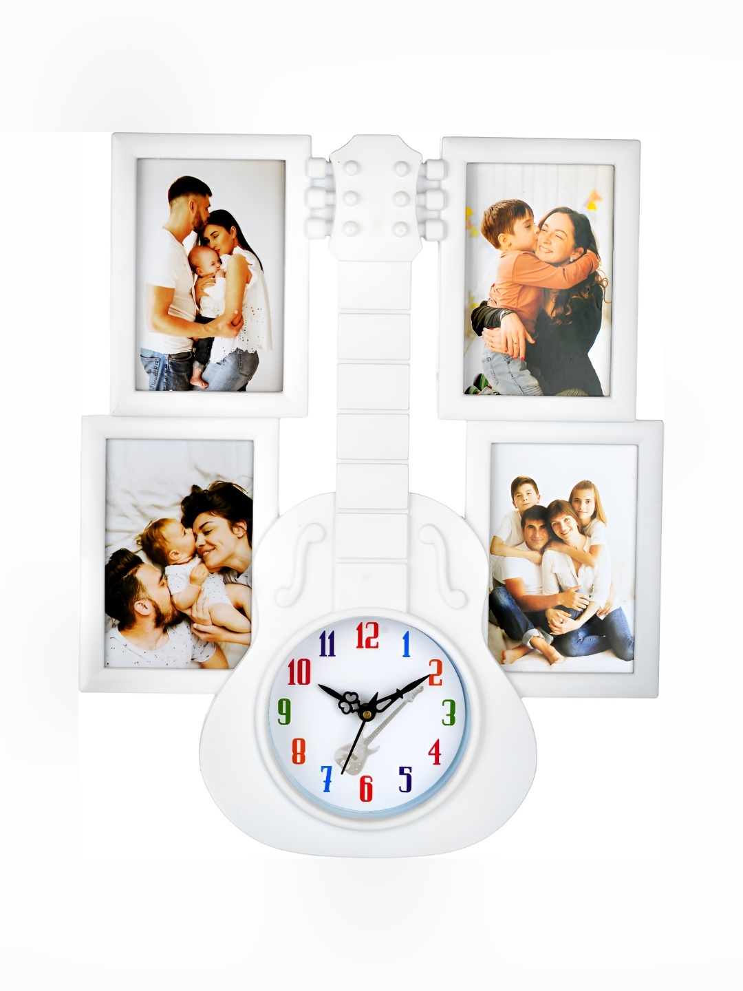 

Attractionz White & Black Textured Rectangle Analogue Contemporary Wall Clock