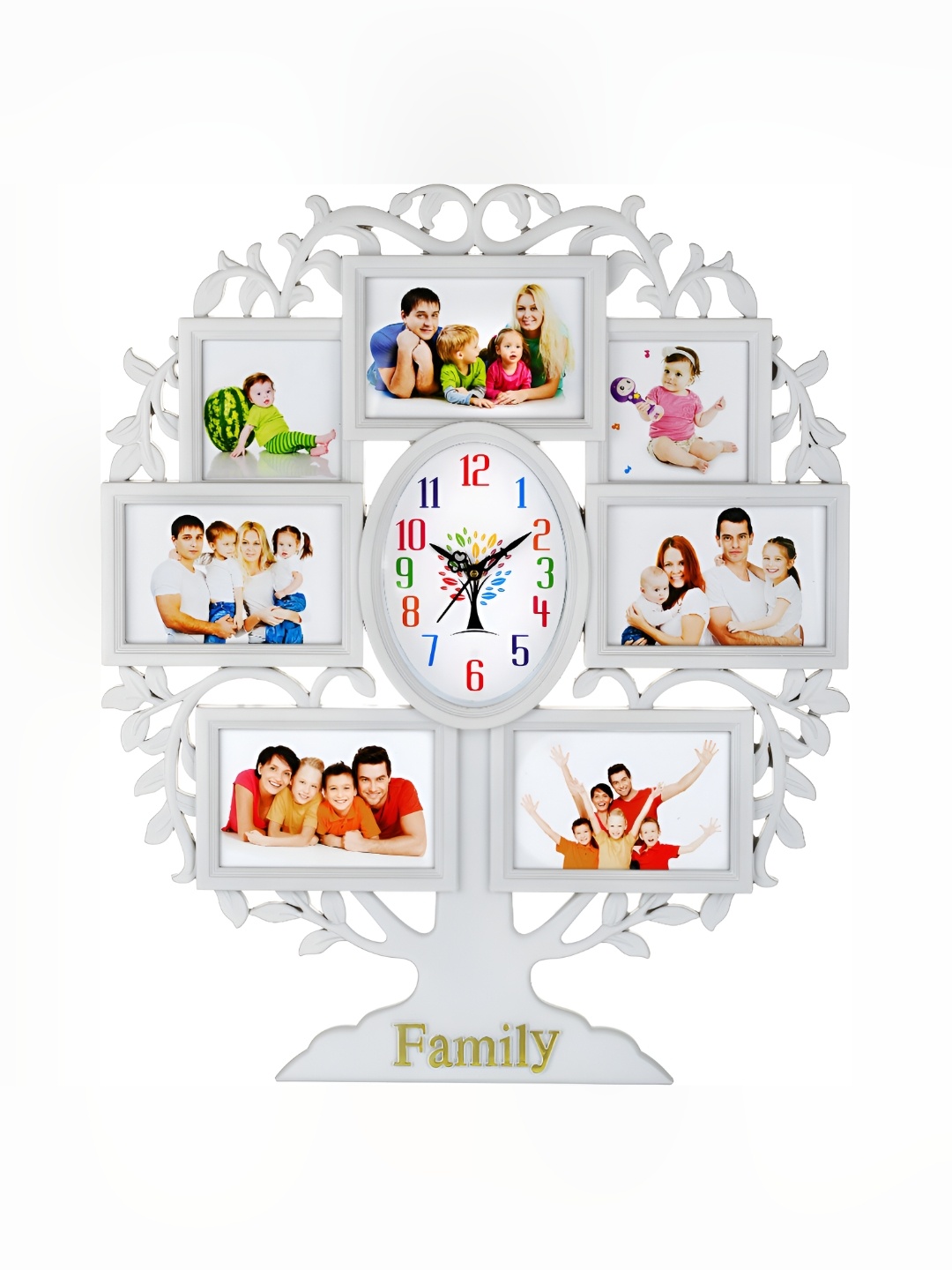 

Attractionz White and Black Contemporary Wall Clock Core