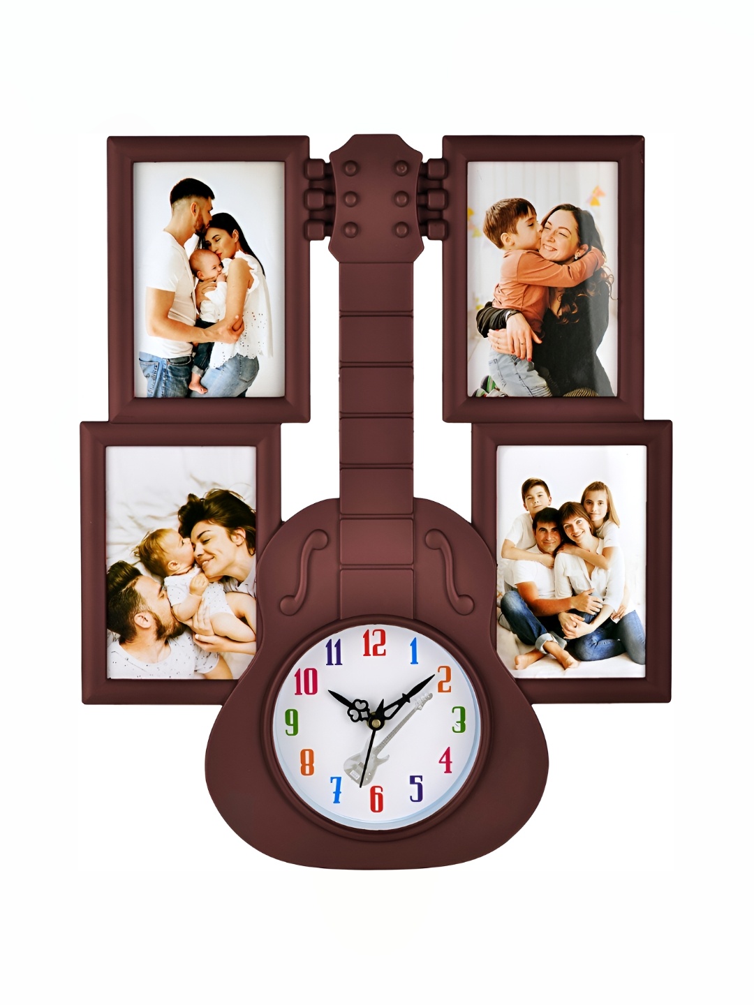 

Attractionz Brown Abstract Contemporary Analogue Wall Clock