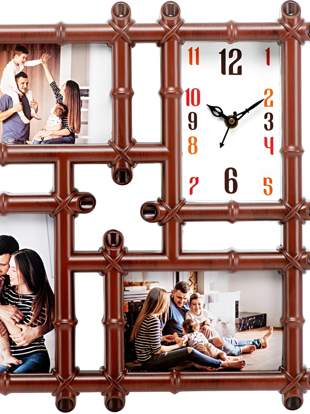 

Attractionz Brown Square Contemporary Analogue Wall Clock