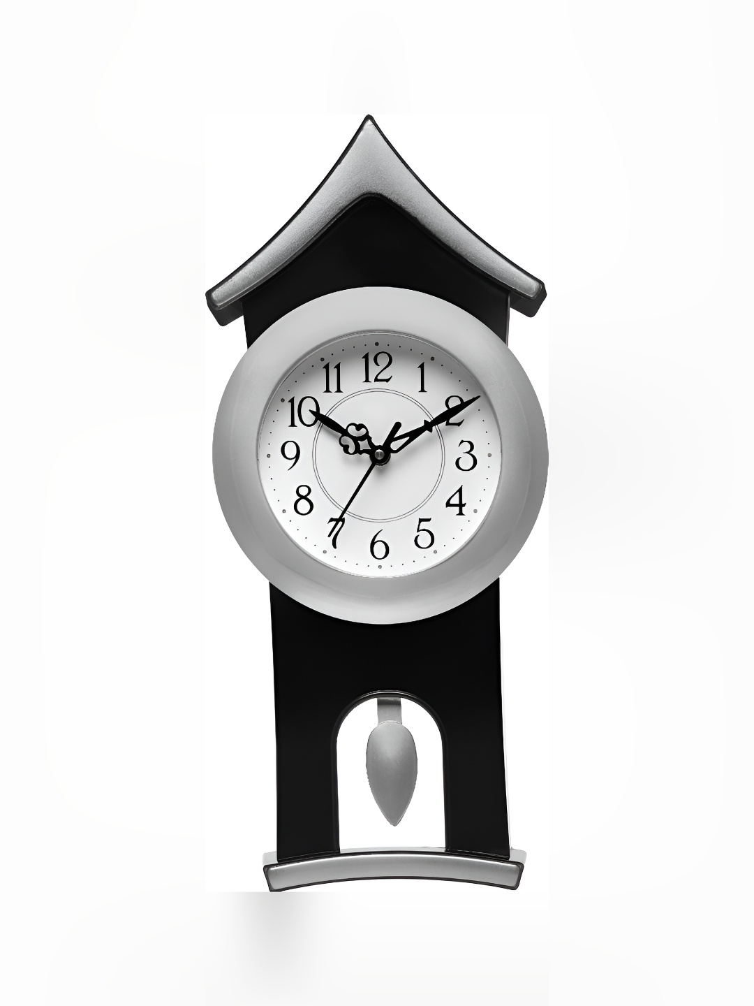 

Attractionz Silver-Toned & White Textured Round Shaped Contemporary Wall Clock