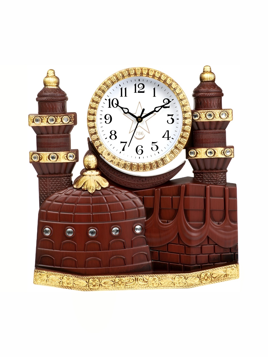 

Attractionz Brown & White Glass Textured Round Shaped Contemporary Wall Clock