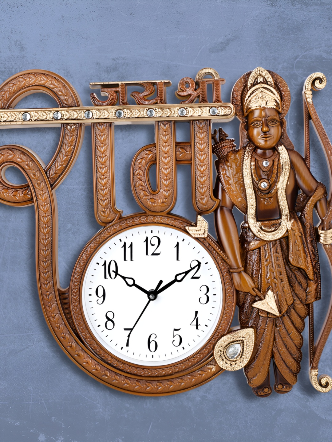 

Attractionz Brown Round Contemporary Wall Clock
