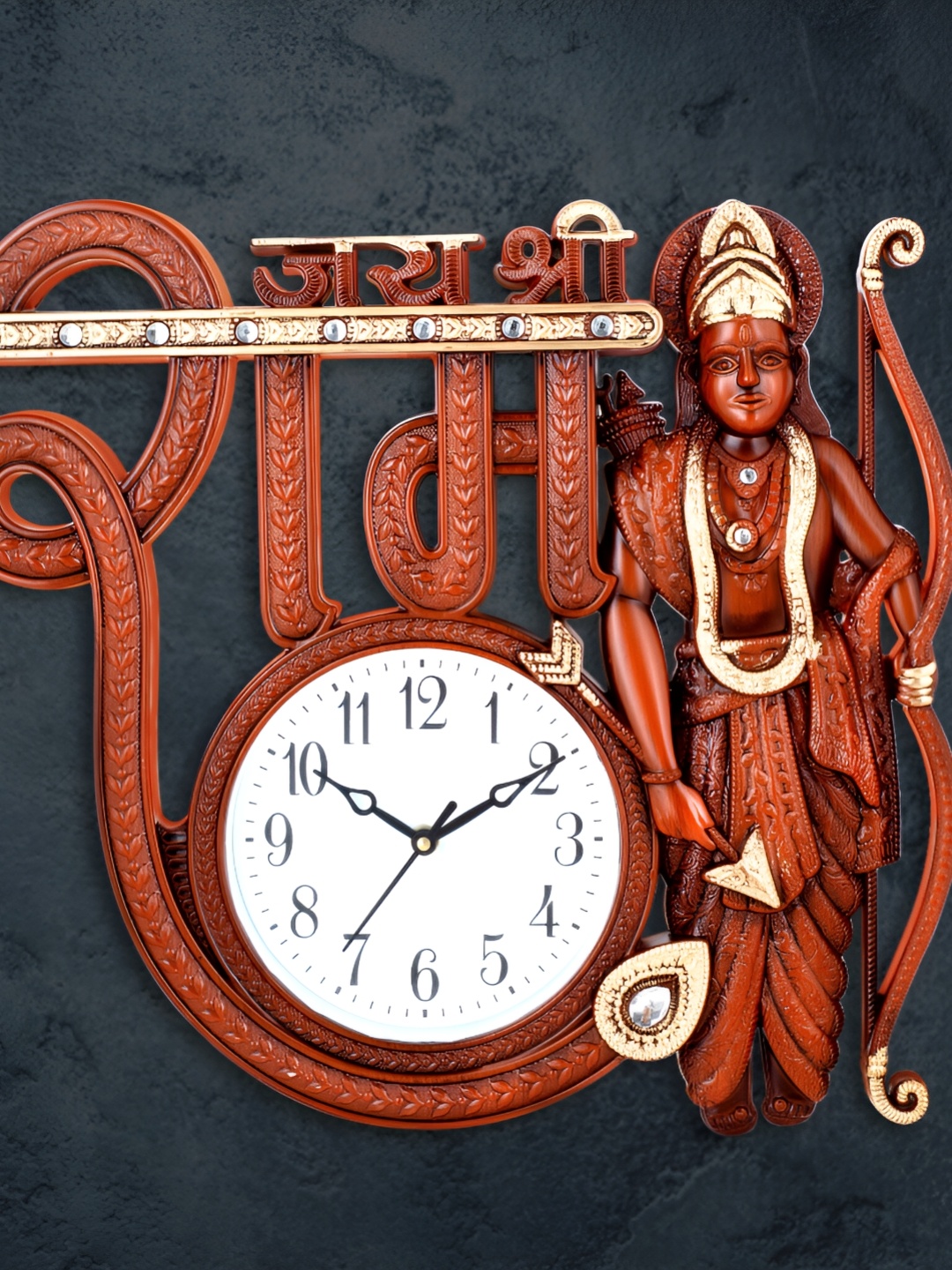 

Attractionz Red & White Textured Round Shaped Contemporary Wall Clock