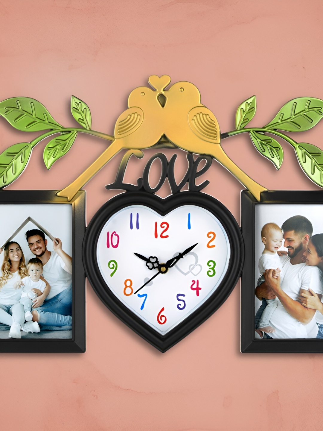 

Attractionz Black Heart Shaped Contemporary Wall Clock