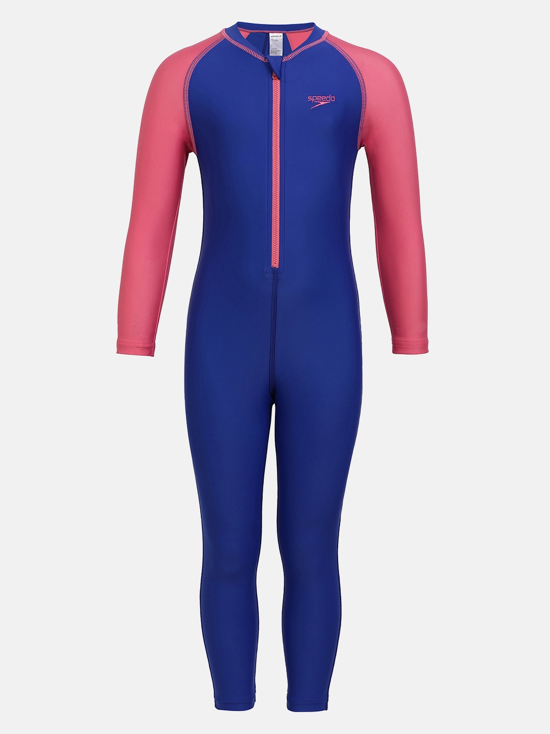 

Speedo Girls Colourblocked Legsuit, Blue