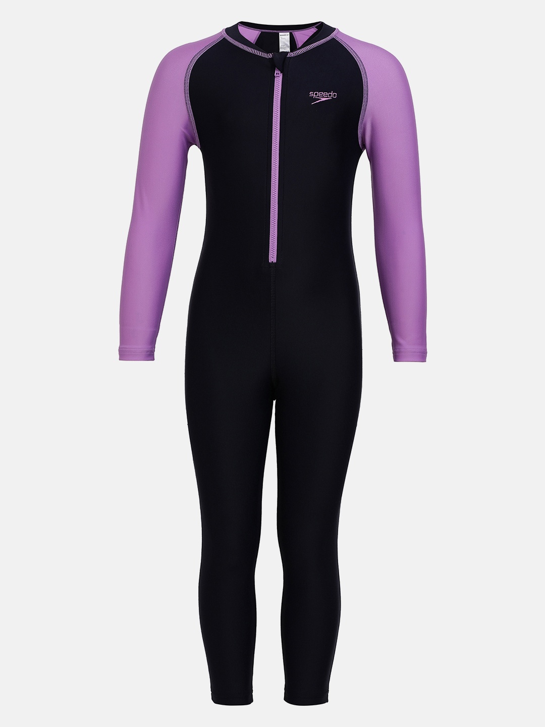 

Speedo Girls Colourblocked Bodysuit, Navy blue