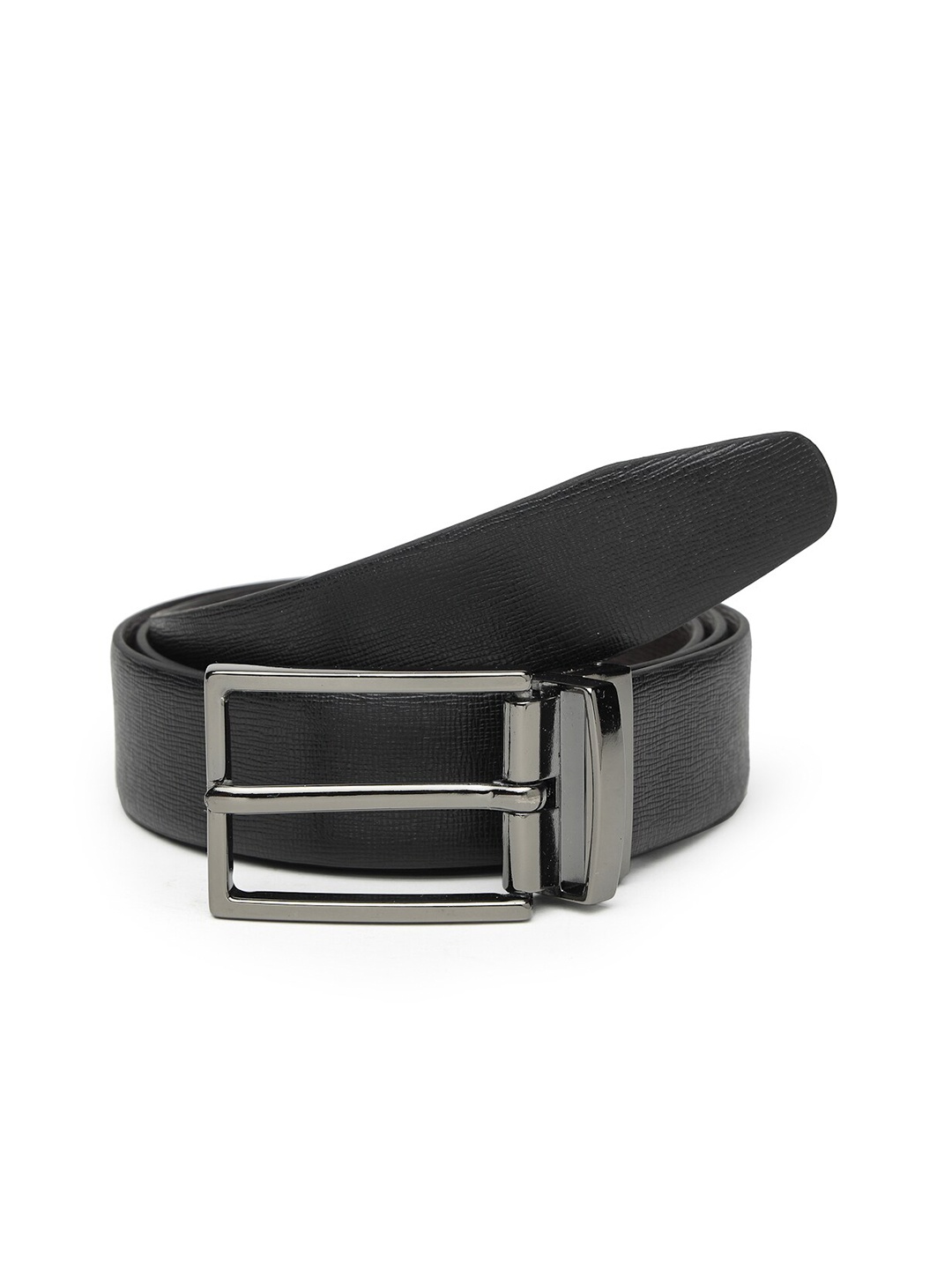 

AQUATAN Men Textured Vegan Leather Reversible Formal Belt, Black