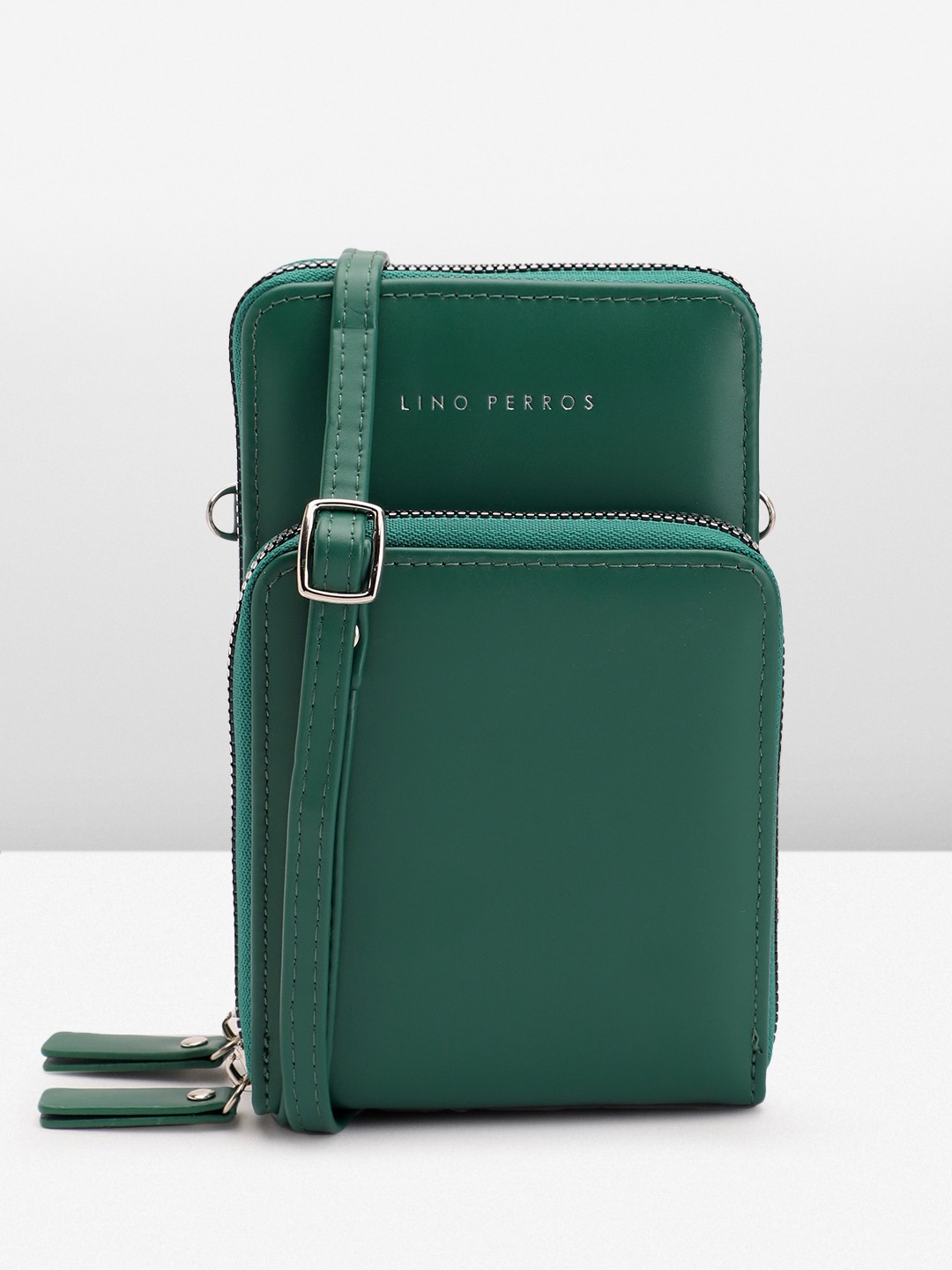 

Lino Perros Brand Logo Detail Mobile Pouch, Green