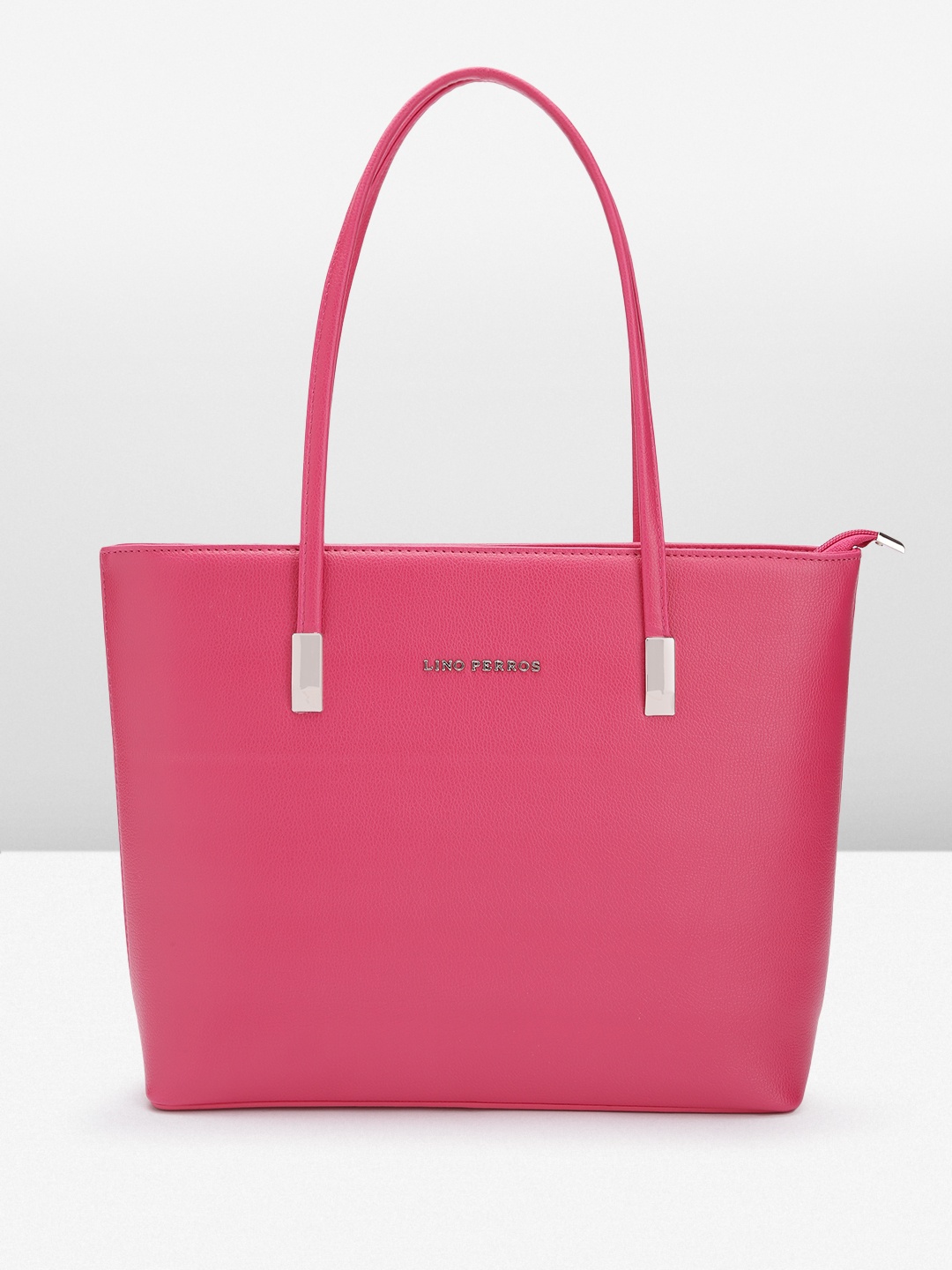 

Lino Perros Textured Structured Shoulder Bag, Fuchsia