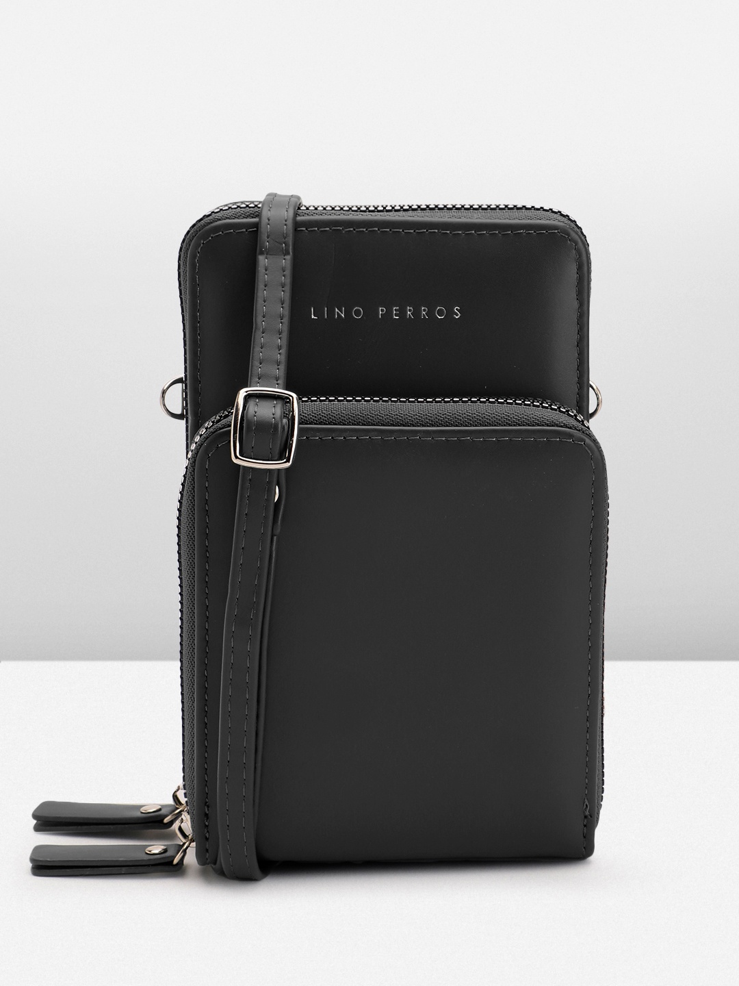

Lino Perros Brand Logo Detail Mobile Pouch, Black