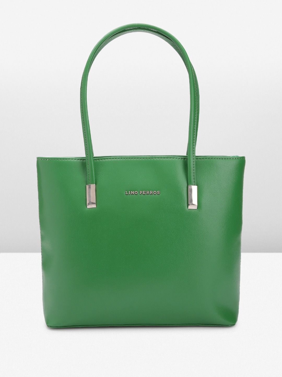 

Lino Perros Textured Structured Shoulder Bag, Green