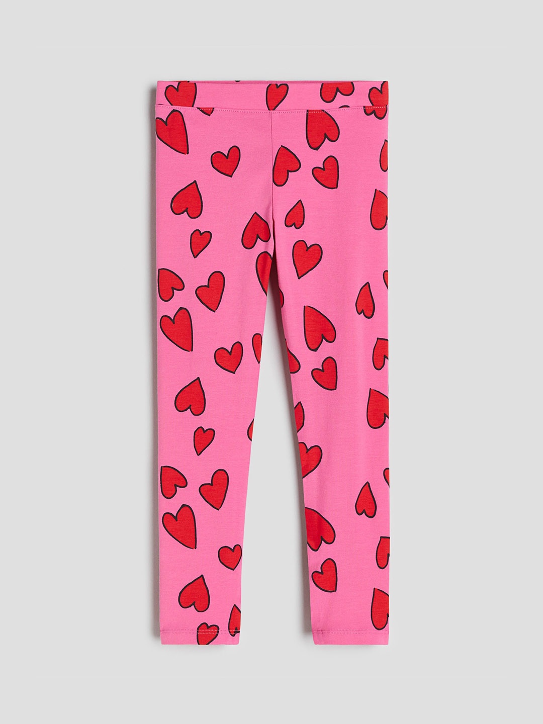 

H&M Girls Printed Jersey Leggings, Pink