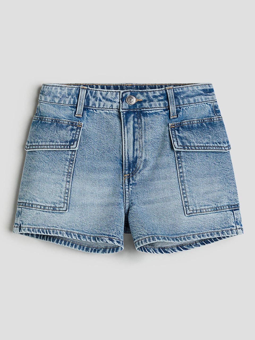 

H&M Girls Cargo Shorts, Blue