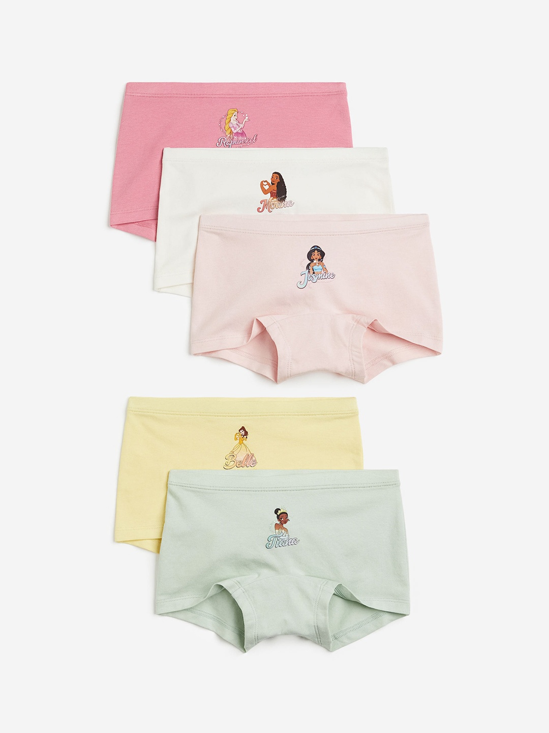 

H&M Girls 5-Pack Cotton Boxer Briefs, Green