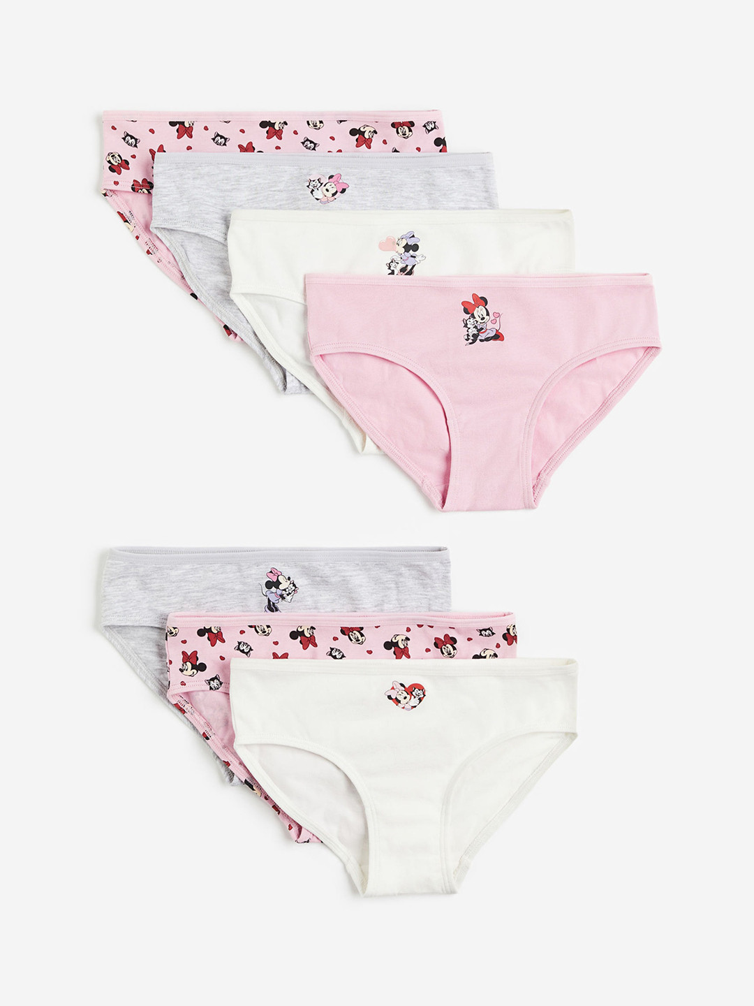 

H&M Girls 7-Pack Cotton Briefs, Pink