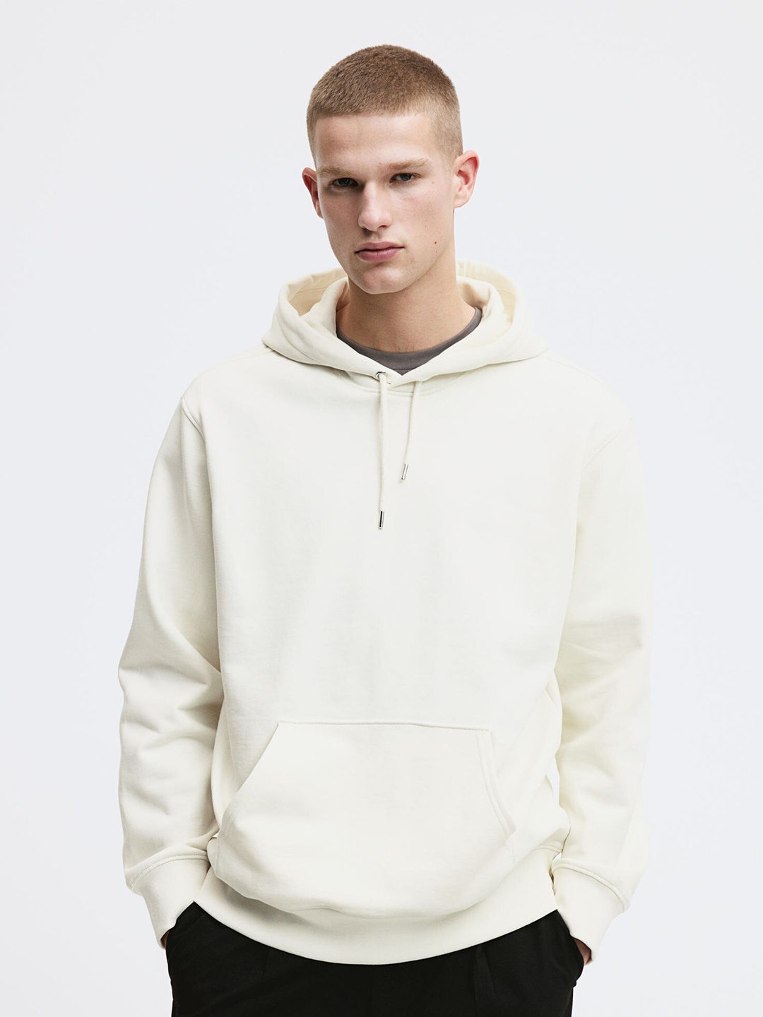 

H&M Regular Fit Hoodie, White