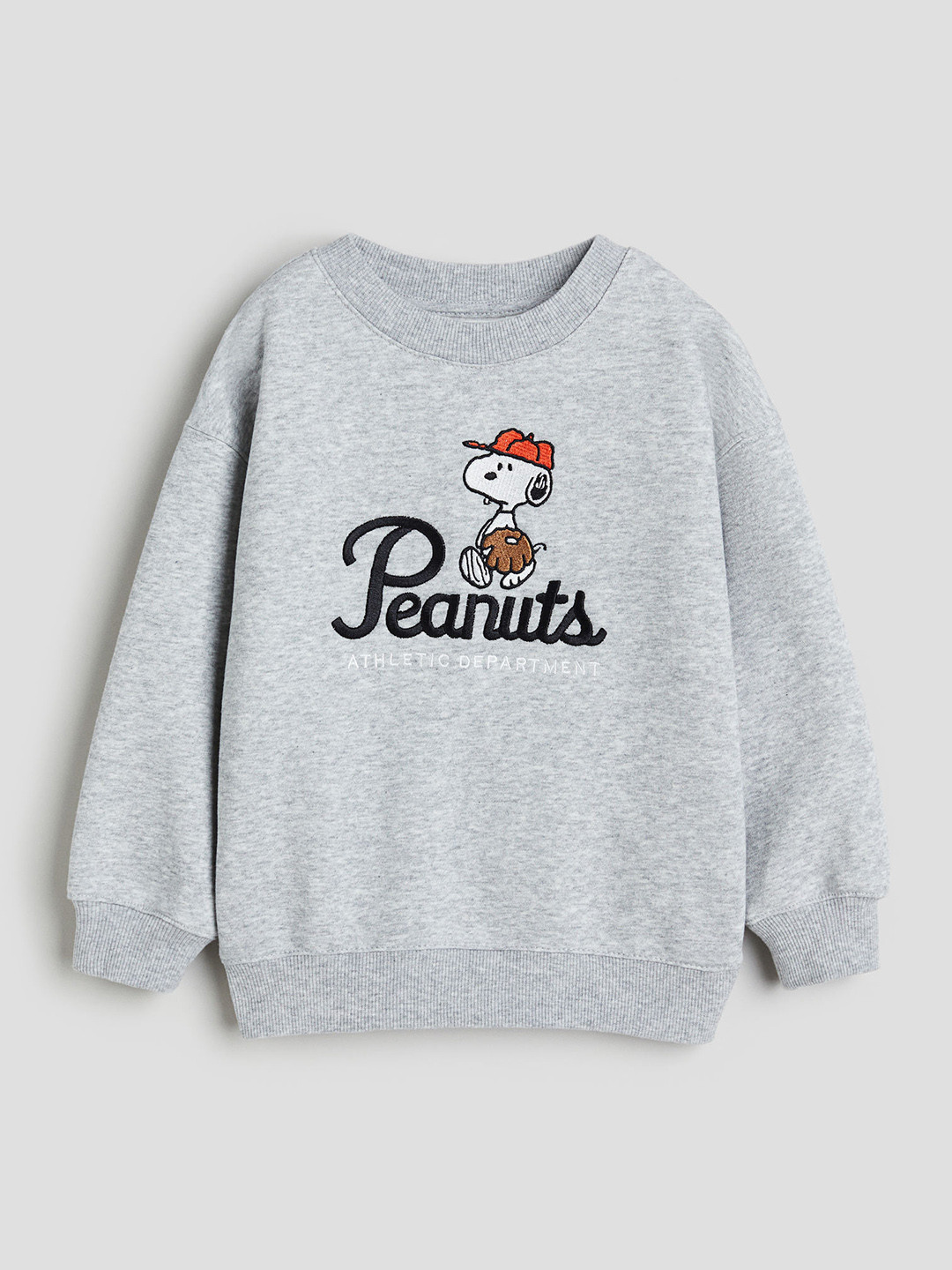 

H&M Boys Oversized Peanuts Printed Pullover Sweatshirt, Grey