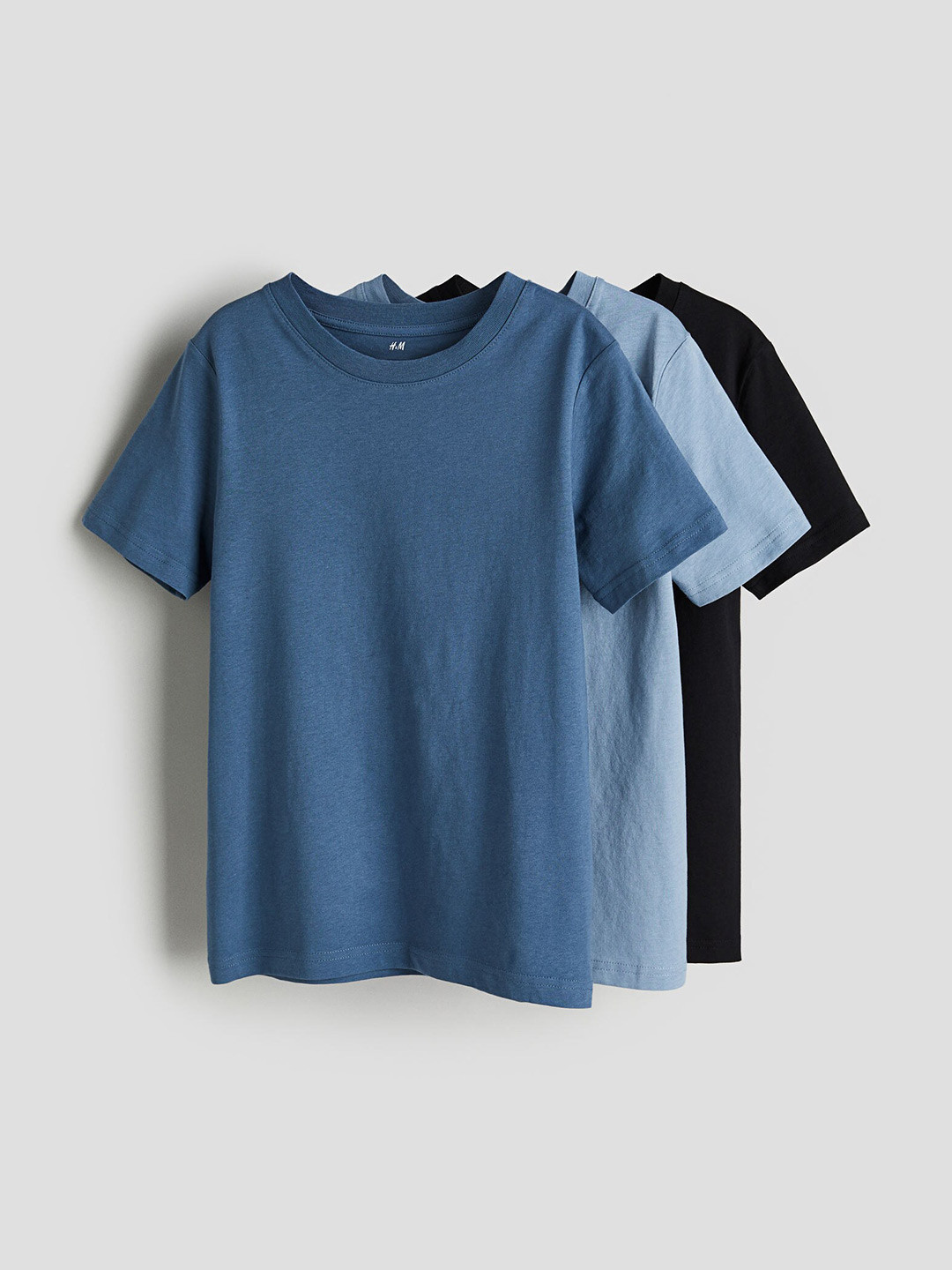 

H&M Boys 3-Pack T-shirts, Blue