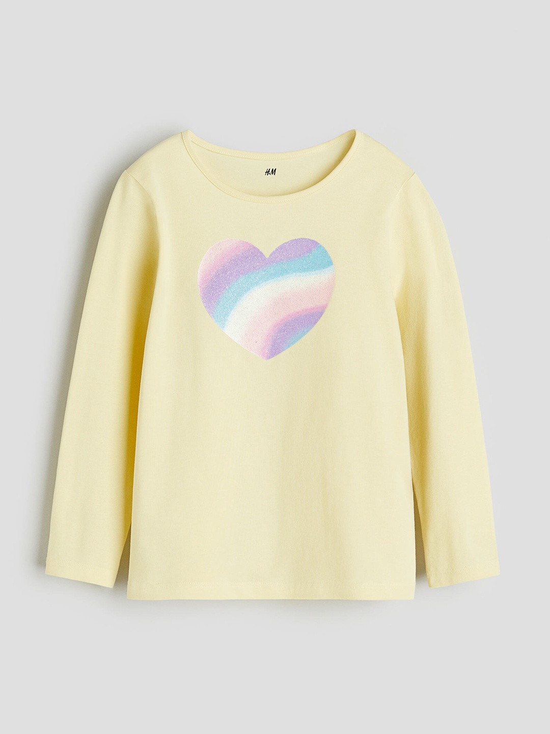 

H&M Girls Printed Jersey Top, Yellow
