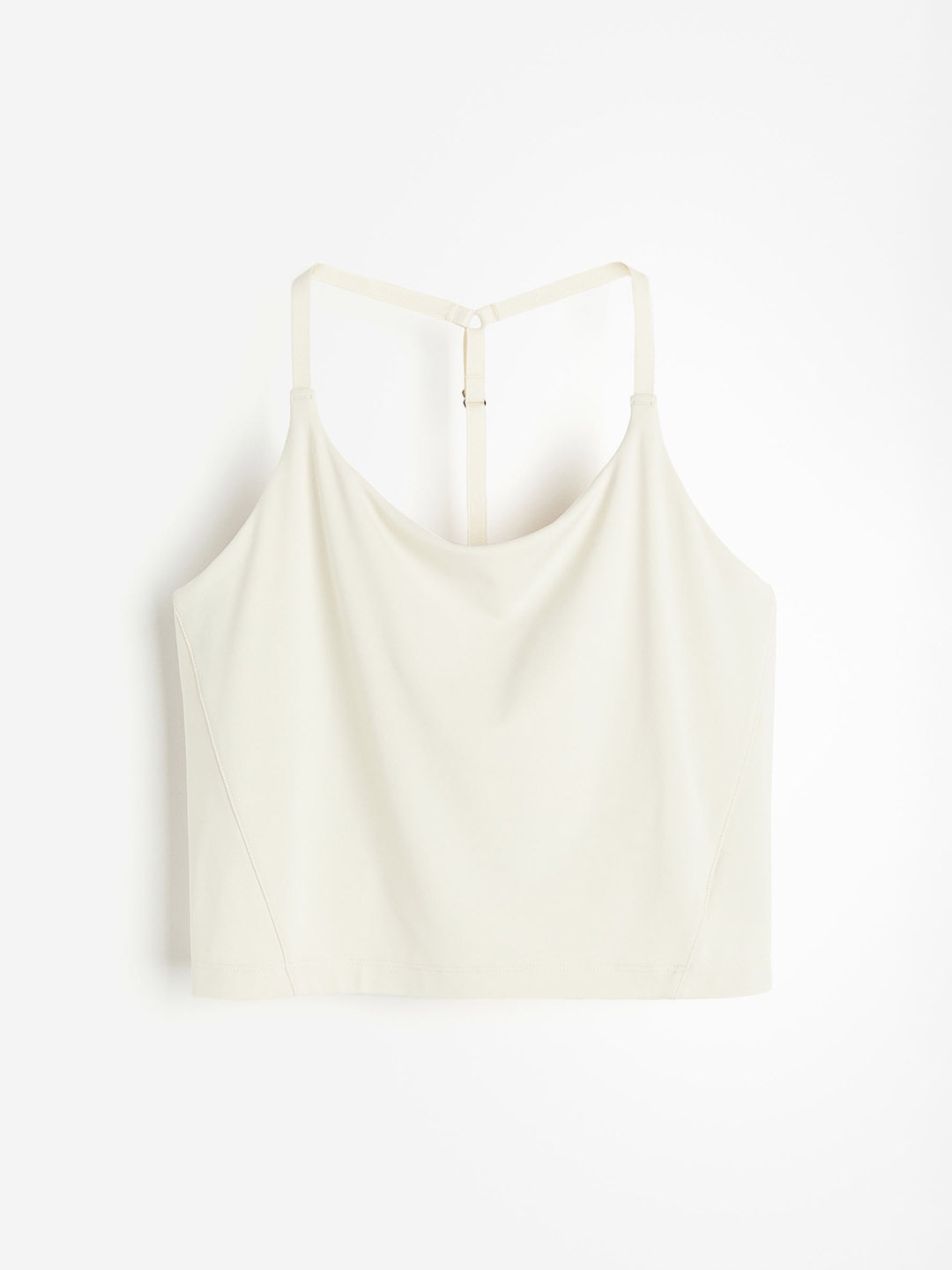 

H&M SoftMove Cropped Sports Vest Top, White