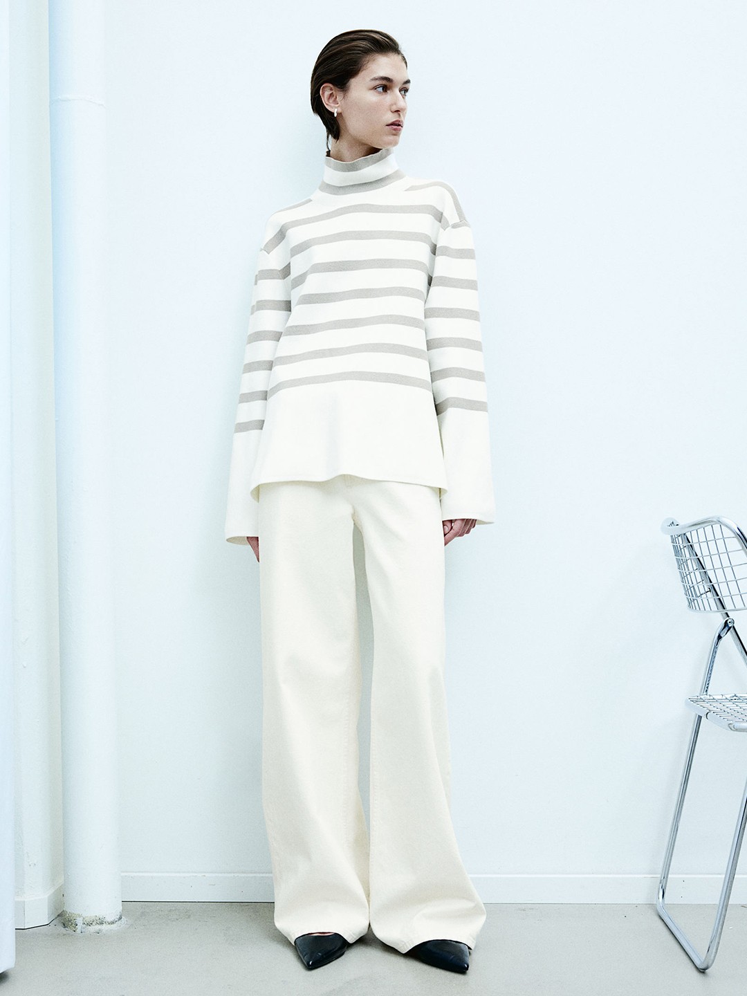 

H&M Turtleneck Jumper, White