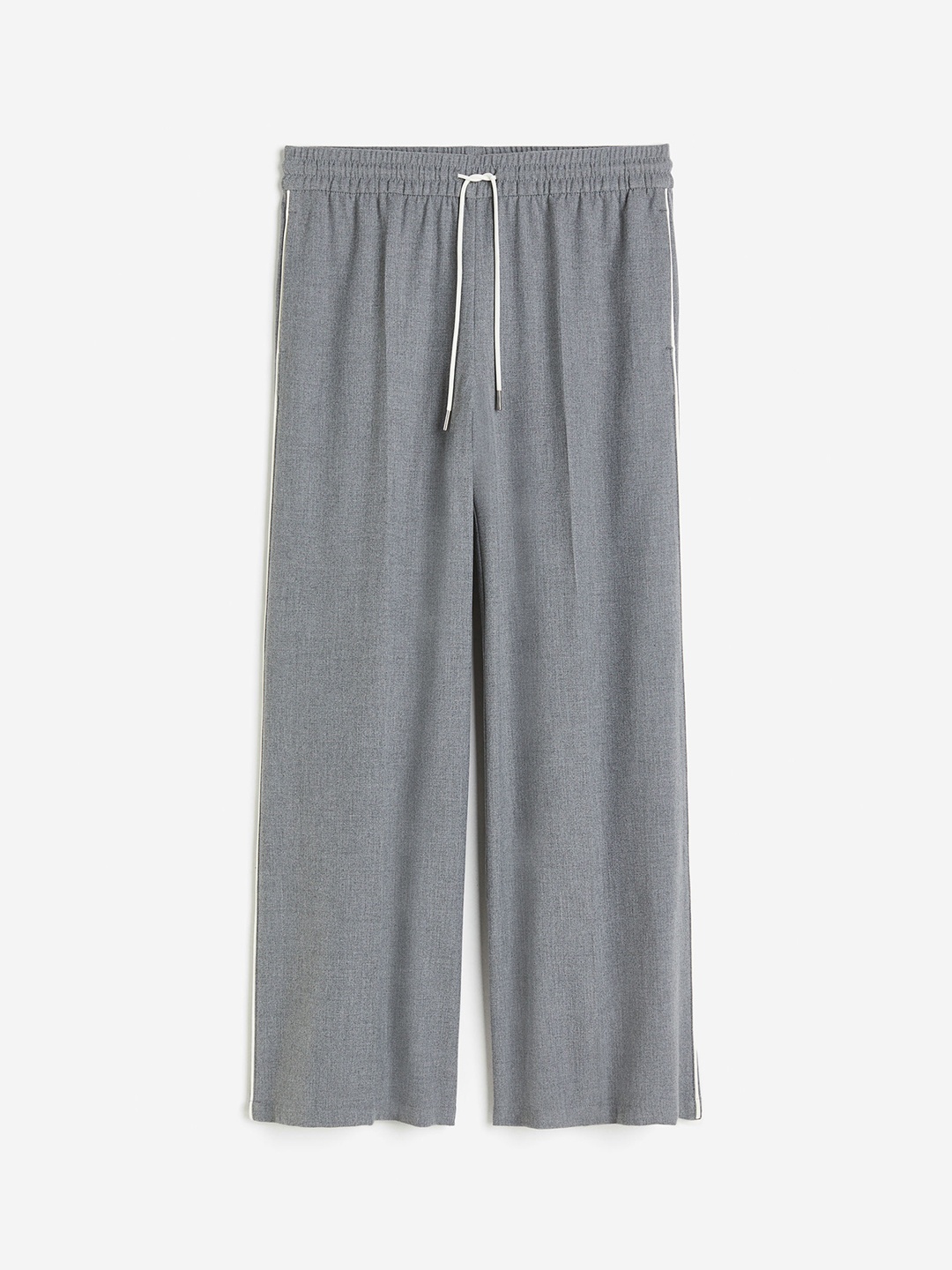 

H&M Women Wide Pull-On Trousers, Grey