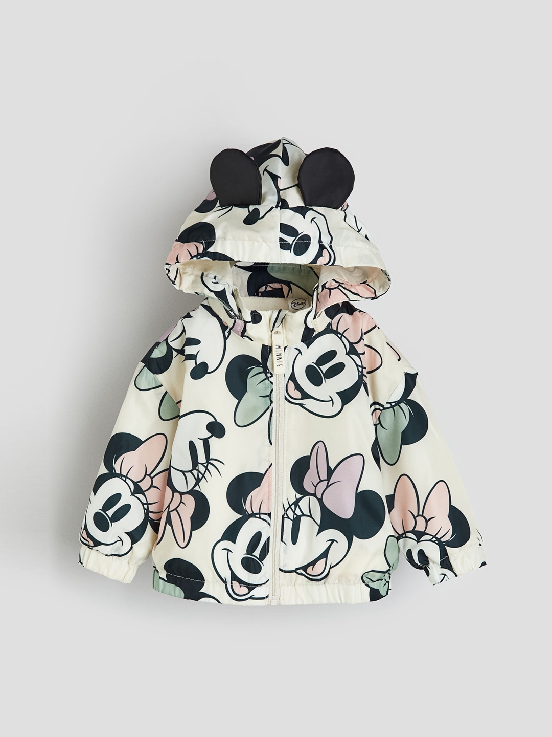 

H&M Boys Minnie Mouse Printed Hooded Jacket, White