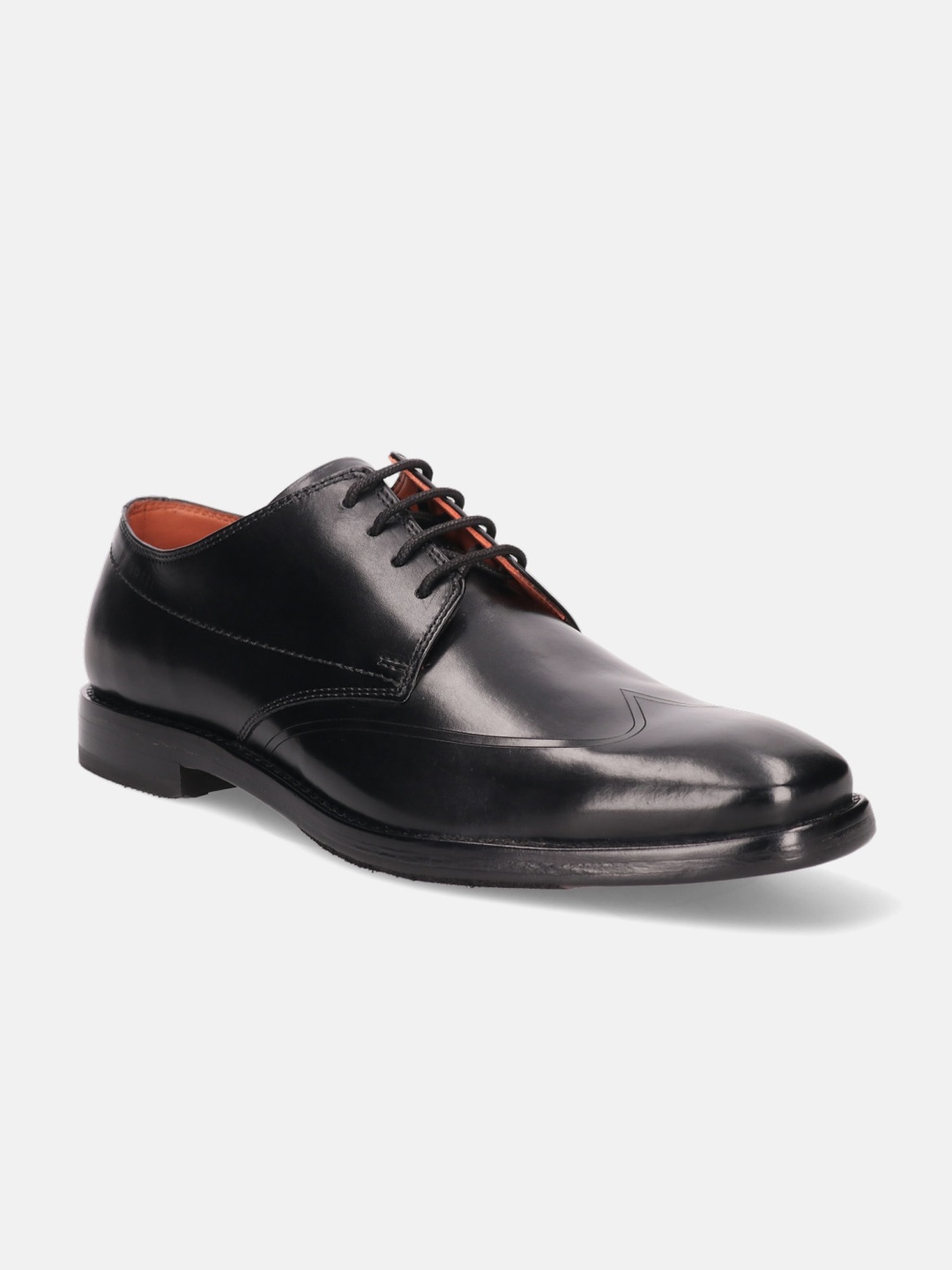 

Bugatti Mansaro Men Leather Formal Derbys, Black