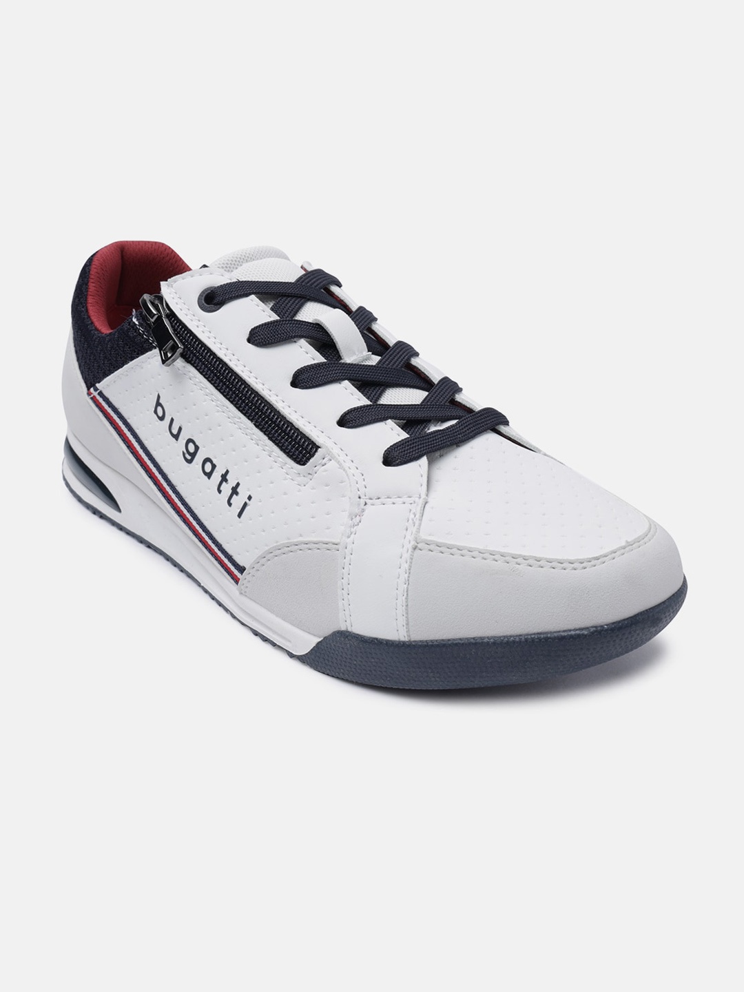

Bugatti Trevor Men Round Toe Lace Up Sneakers, White