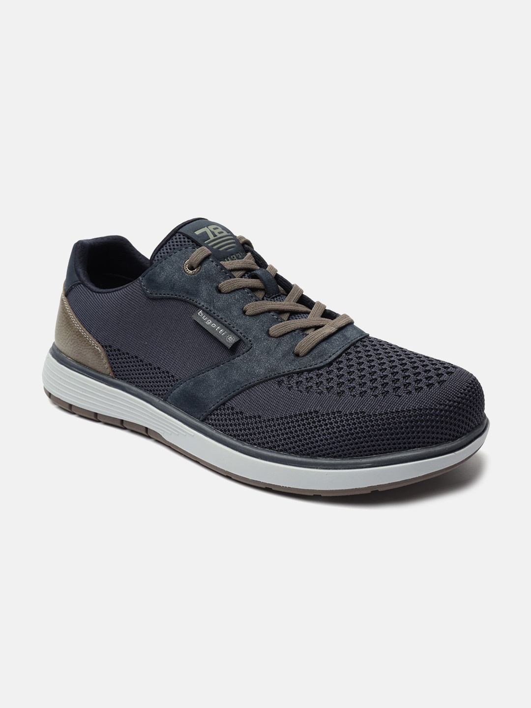 

Bugatti Baldini Men Perforations Round Toe Sneakers, Blue