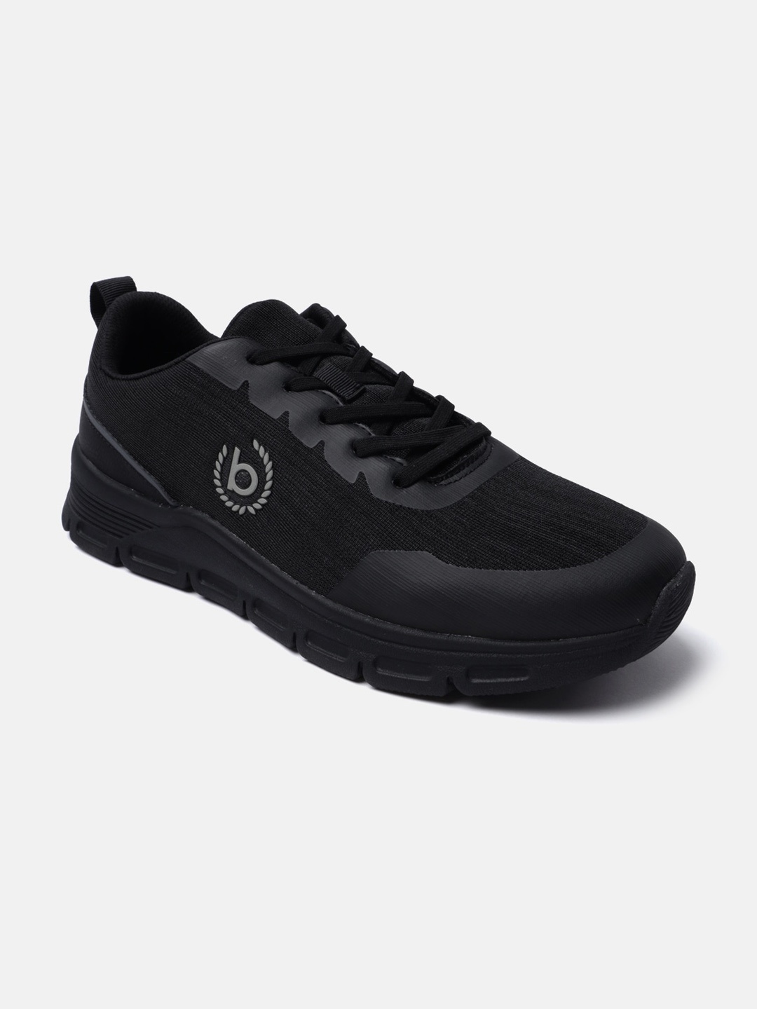 

Bugatti Nexon Men Textured Mid Top Sneakers, Black