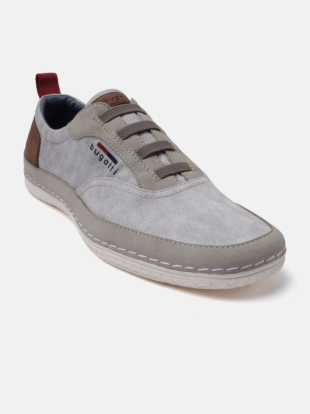 

Bugatti Bimini Men Round Toe Slip-On Sneakers, Beige
