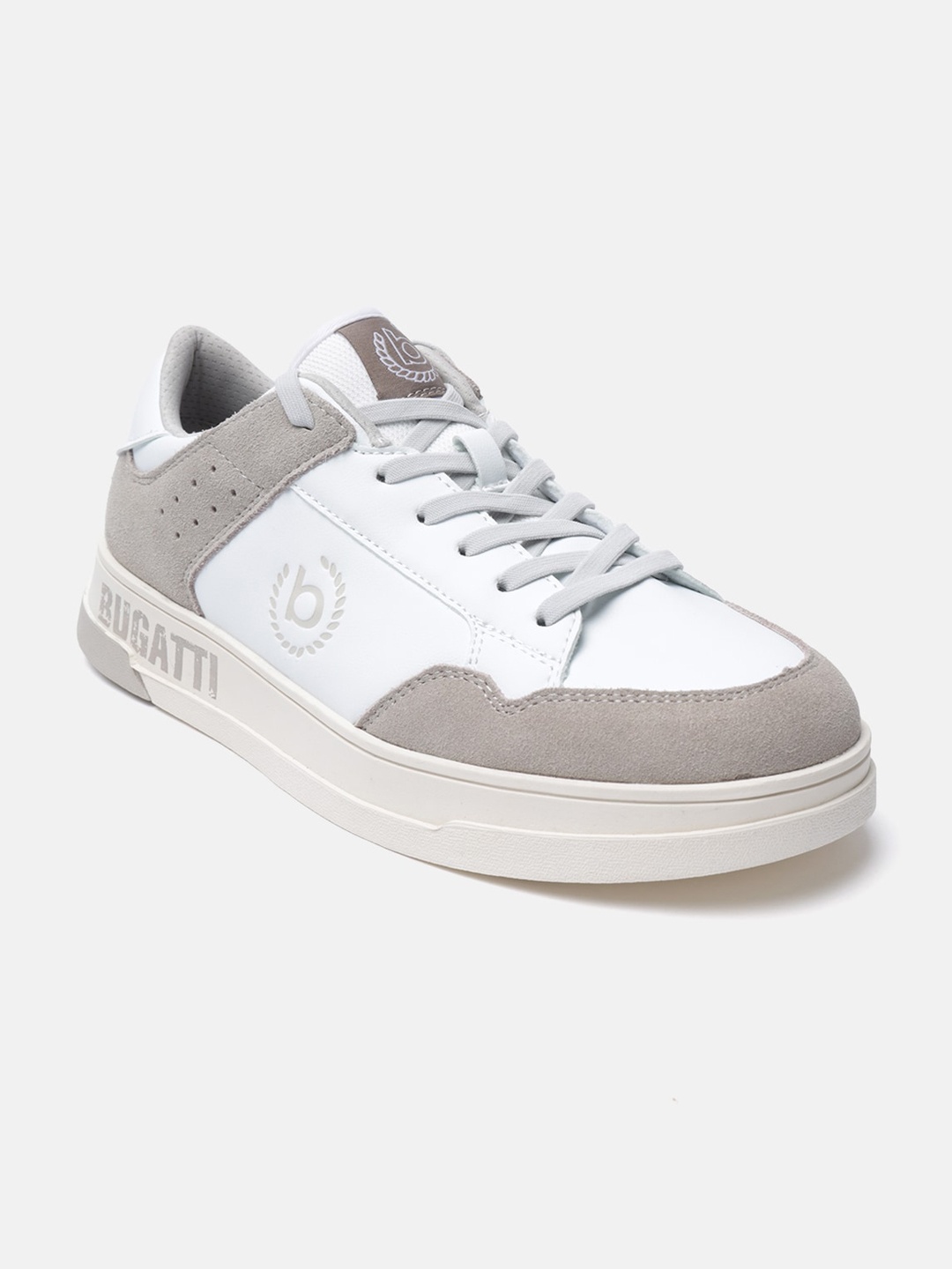 

Bugatti Franc Men Colourblocked Sneakers, White