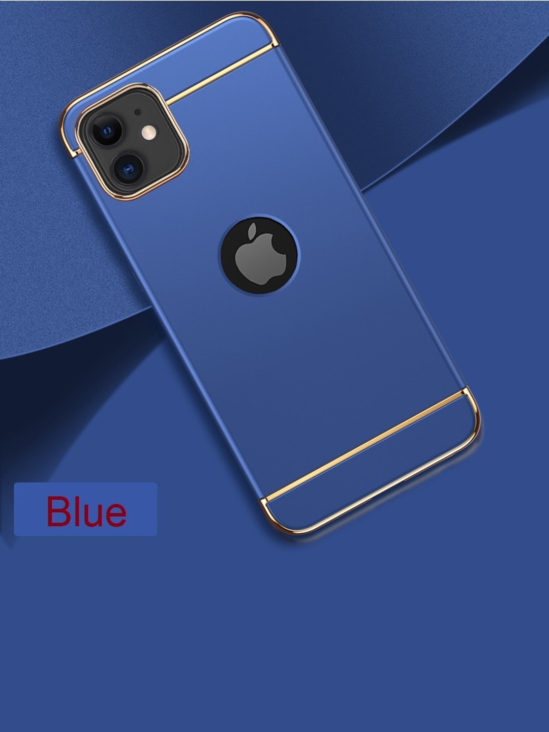 

Alexvyan 3 in1 Slim Non Slip Matte iPhone 11 Mobile Back Case, Blue