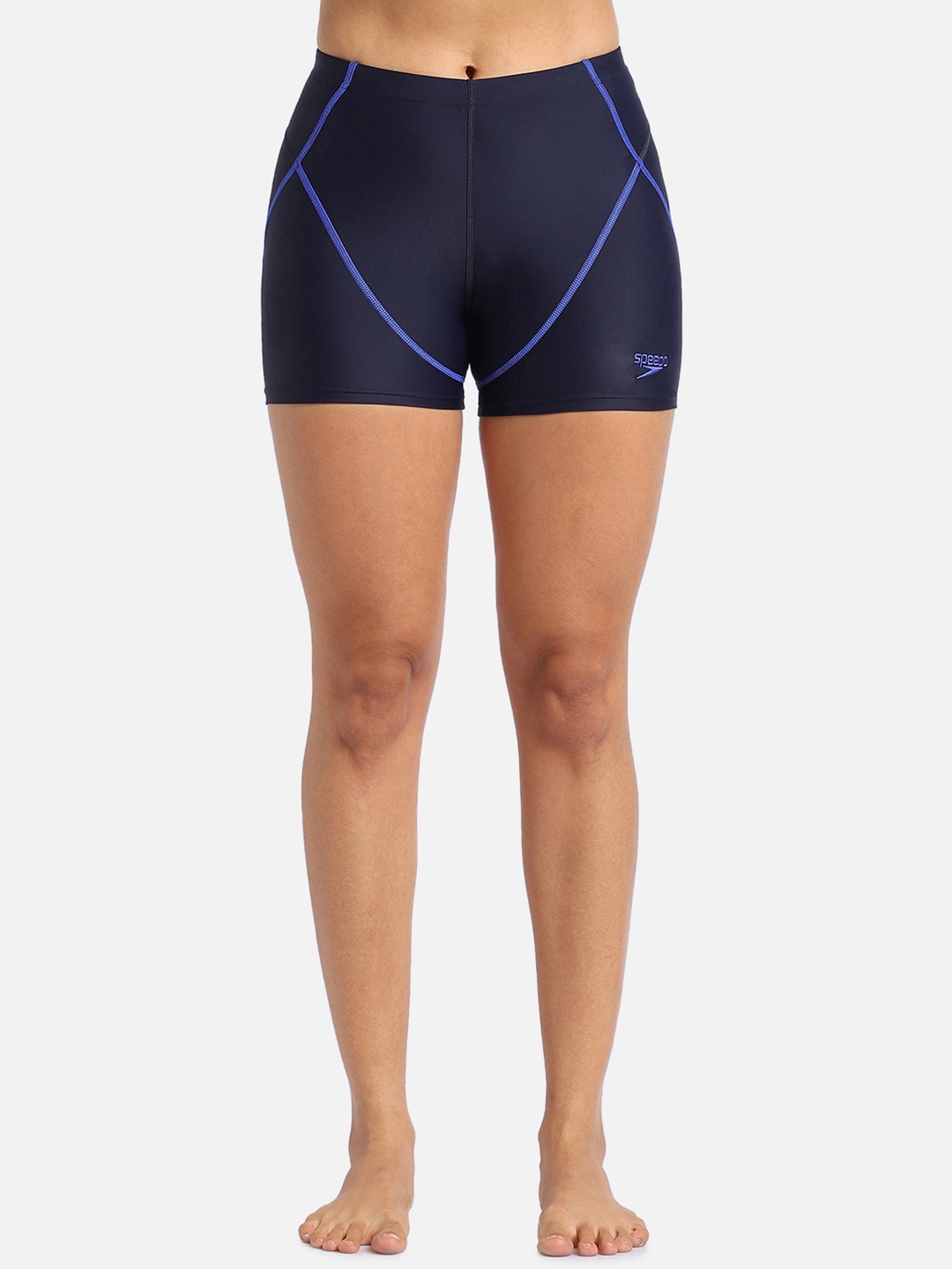 

Speedo Women Slim Fit High-Waist Swim Shorts, Navy blue