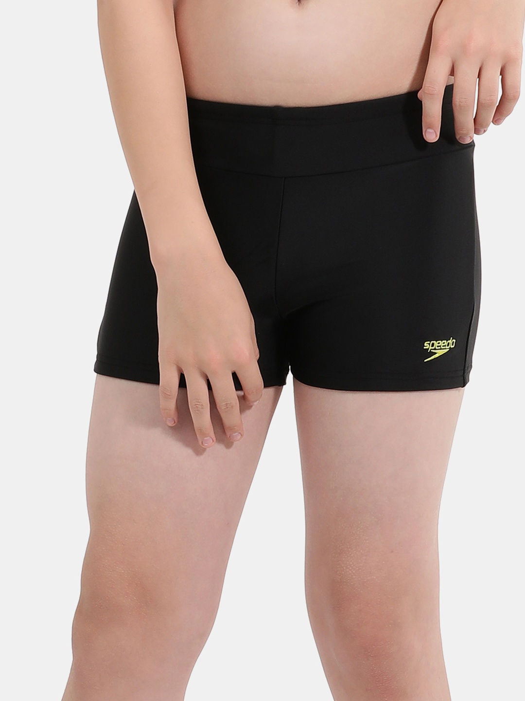 

Speedo Boys Slim Fit High-Waist Swim Shorts, Black