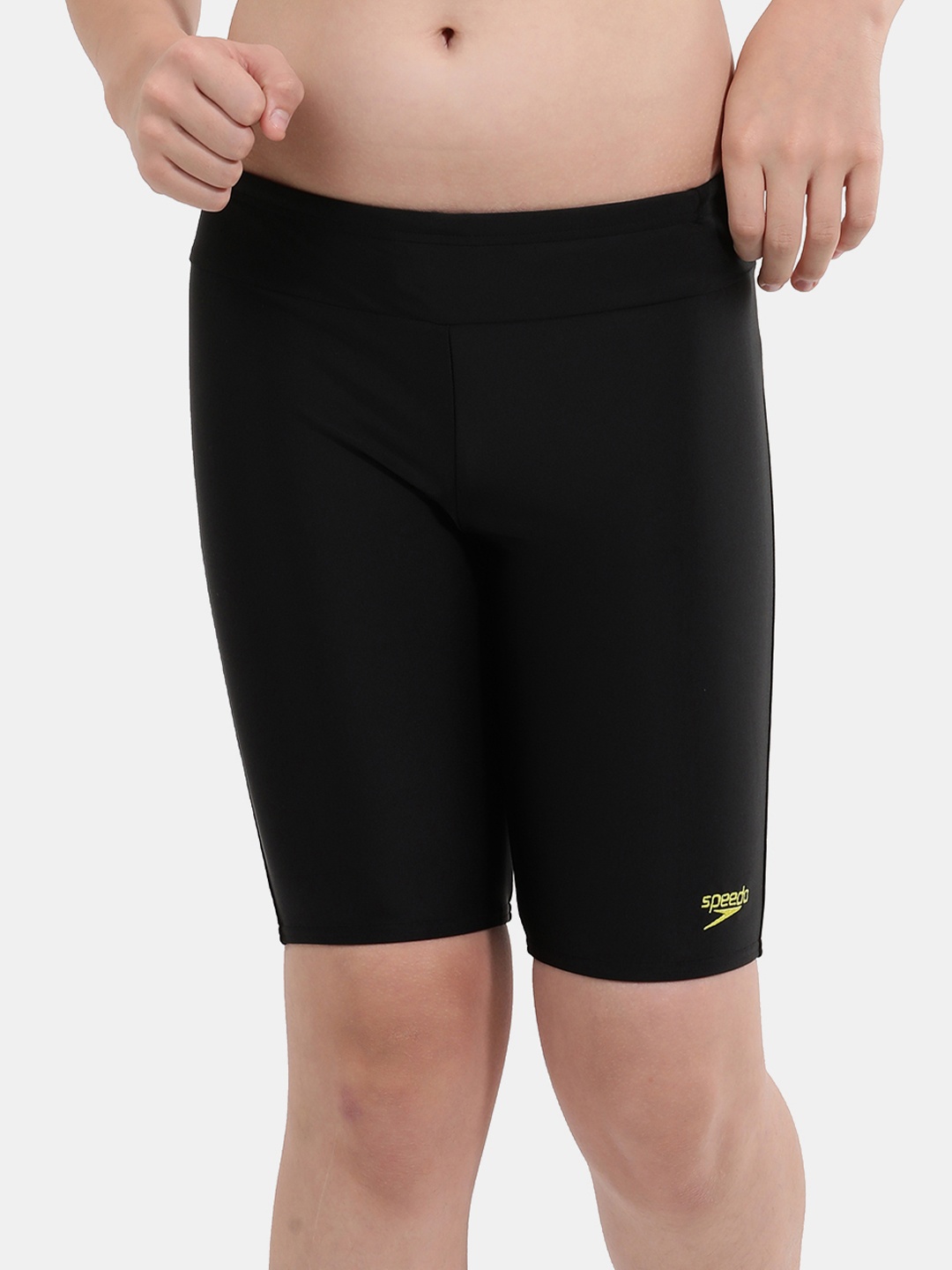 

Speedo Boys Slim Fit High-Waist Swim Bottoms, Black