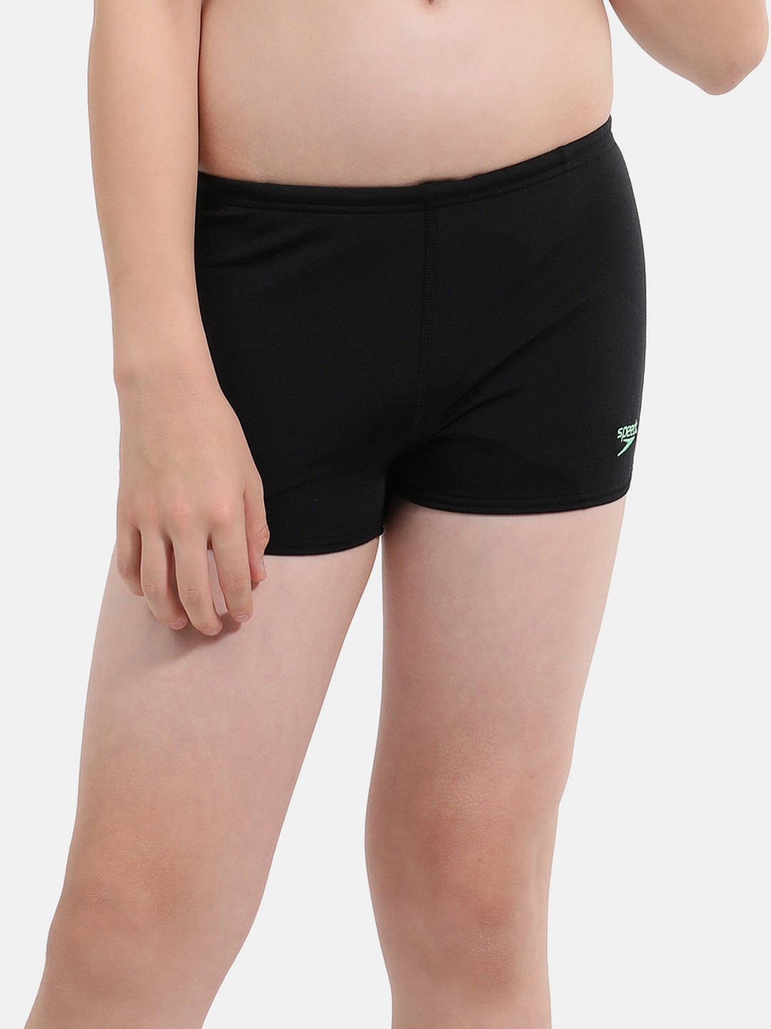 

Speedo Boys Slim Fit High-Waist Swim Shorts, Black