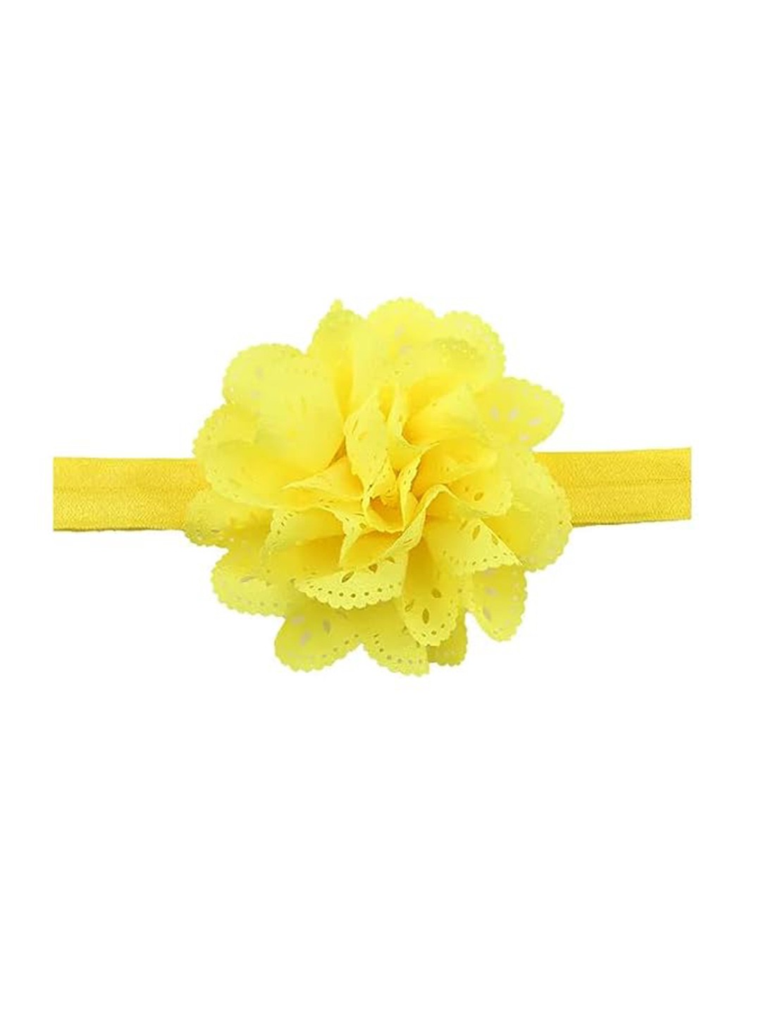 

BAESD Girls Flower Eyelet Lace Hairband, Yellow