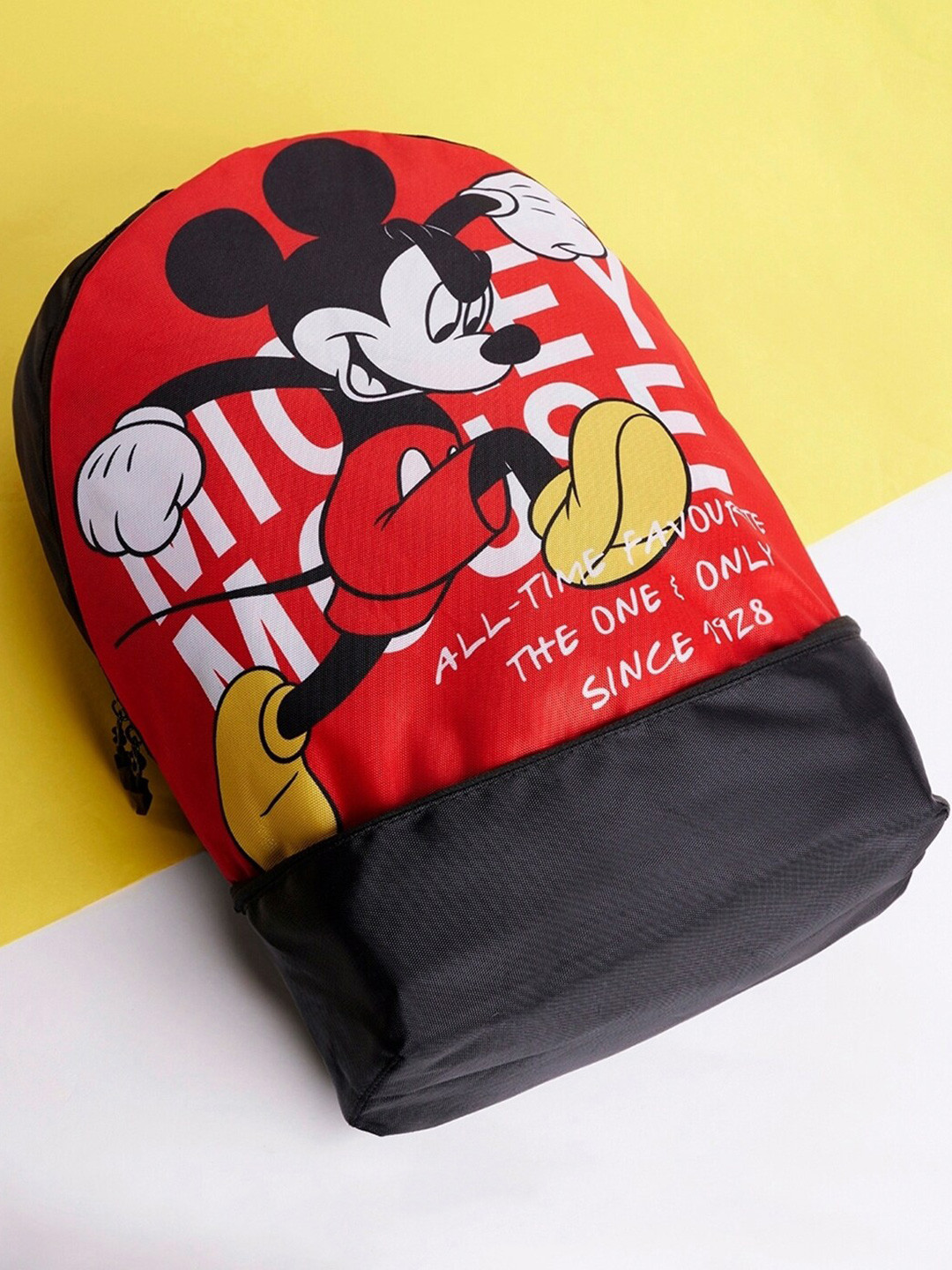 

Bewakoof Unisex Disney Mickey Mouse Printed Backpack, Black