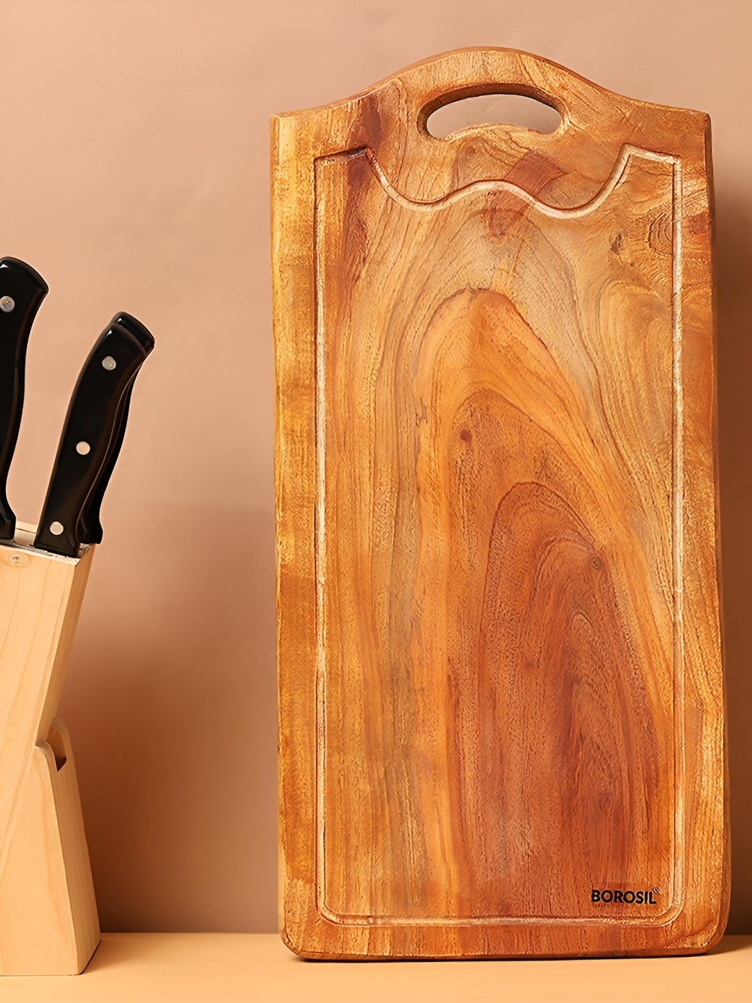 

BOROSIL Brown Wood Chopping Board