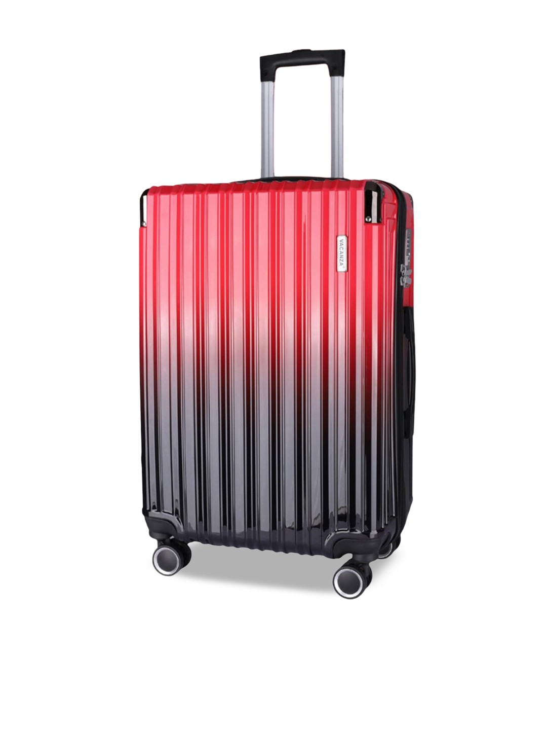 

3G Colourblocked Hard Sided Medium Trolly Bag, Red