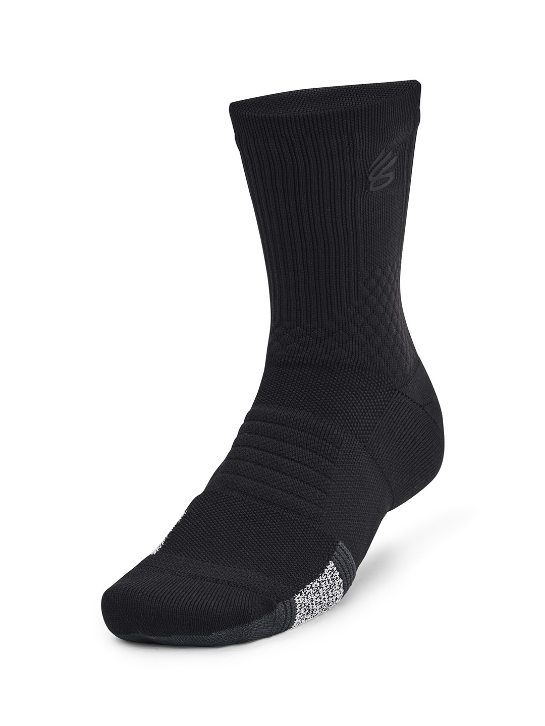 

UNDER ARMOUR Unisex Curry ArmourDry Playmaker Calf Length Socks, Black