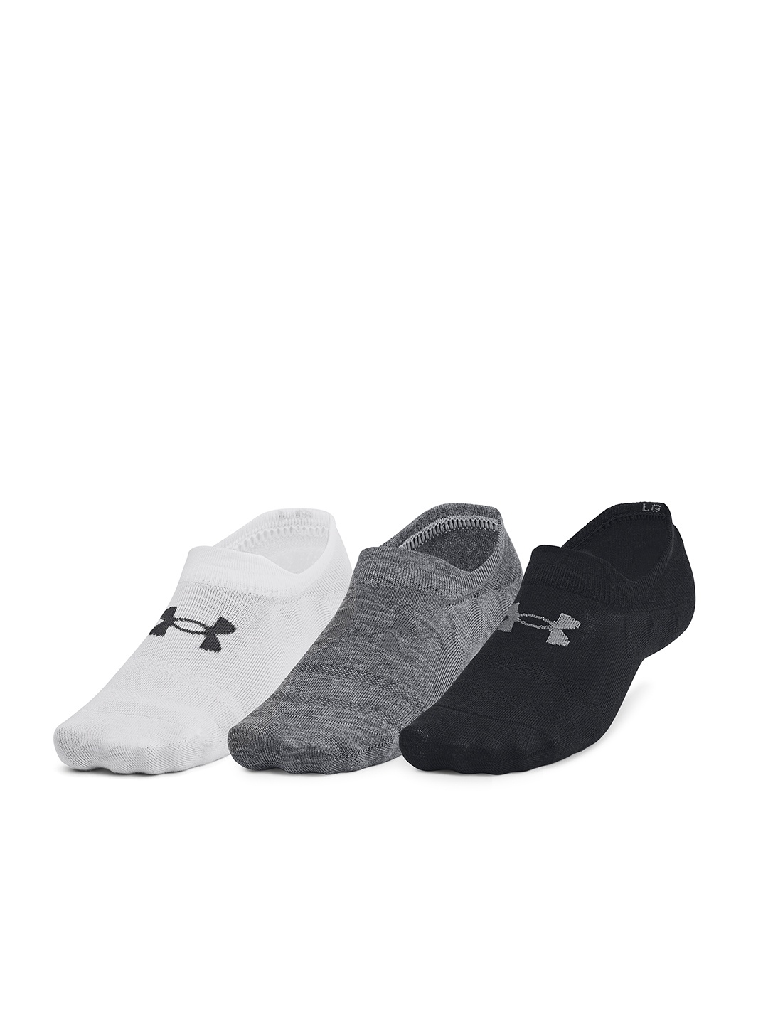 

UNDER ARMOUR Unisex Pack of 3 Shoe Liners, Black