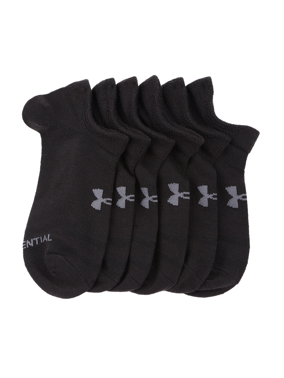 

UNDER ARMOUR Unisex Essential Set of 6 Shoe Liners, Black