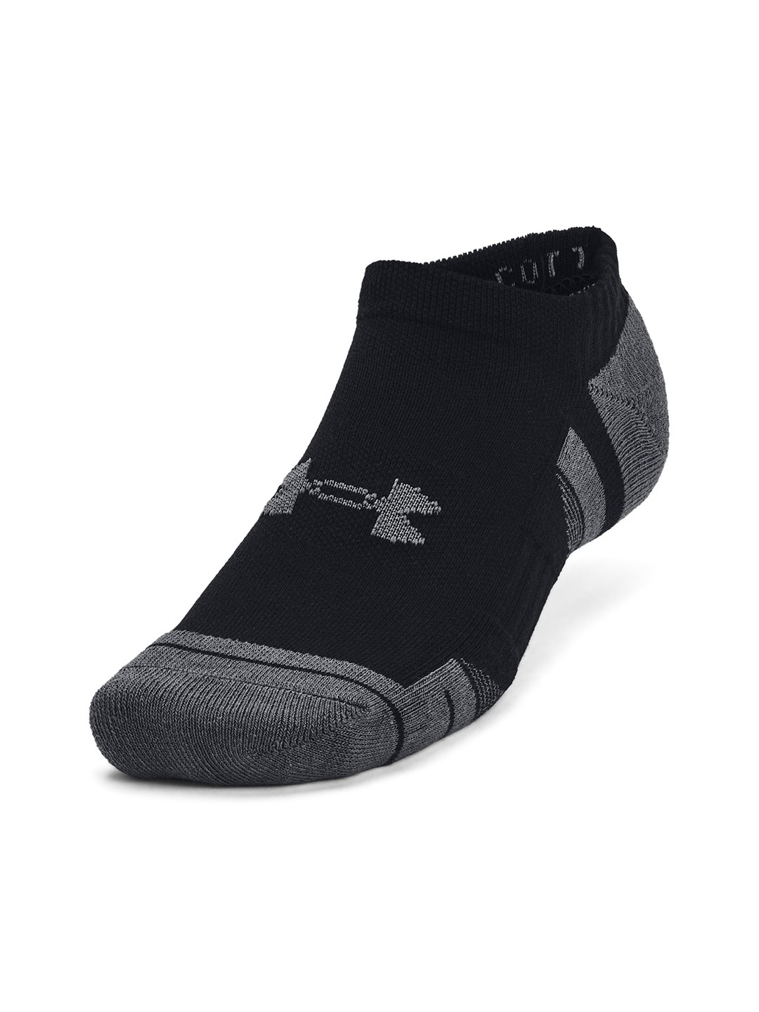 

UNDER ARMOUR Unisex Pack of 3 UA Performance Tech Ankle Length Socks, Black